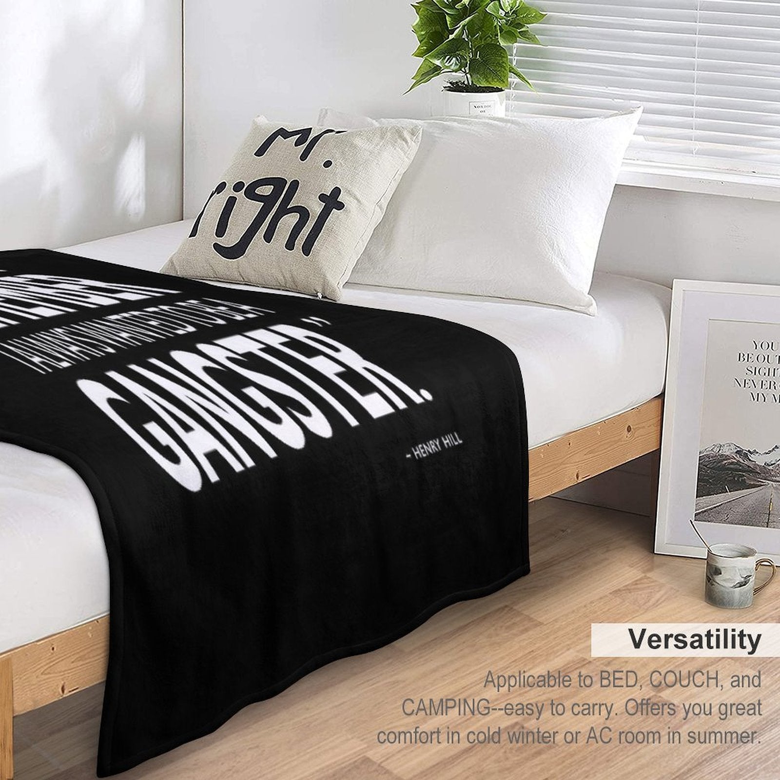 I Always Wanted To Be A Gangster Anti-pilling Throw Blanket