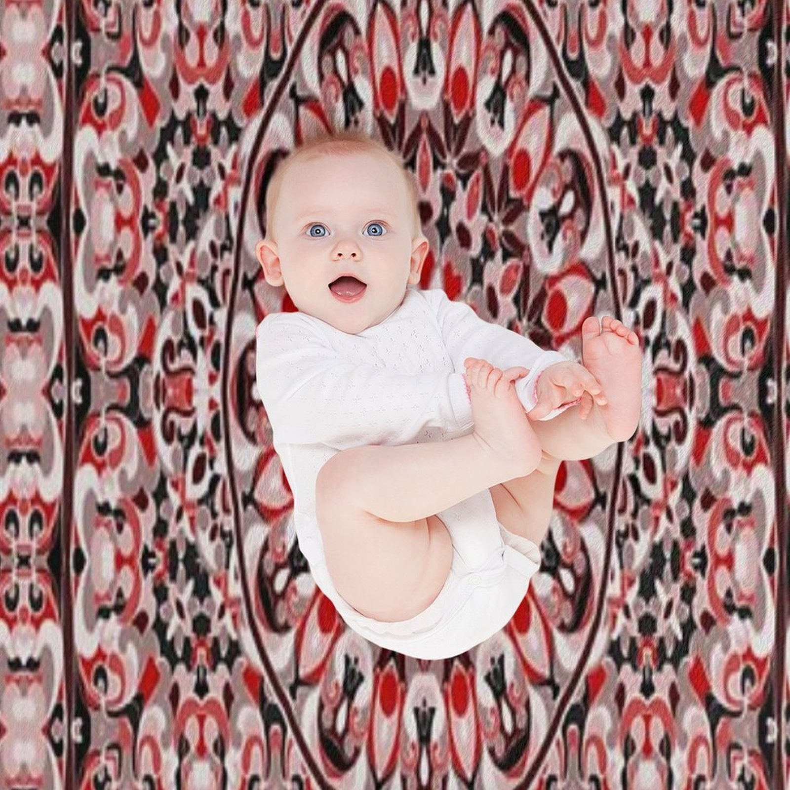 Oriental Rug Quick-dry Throw Blanket