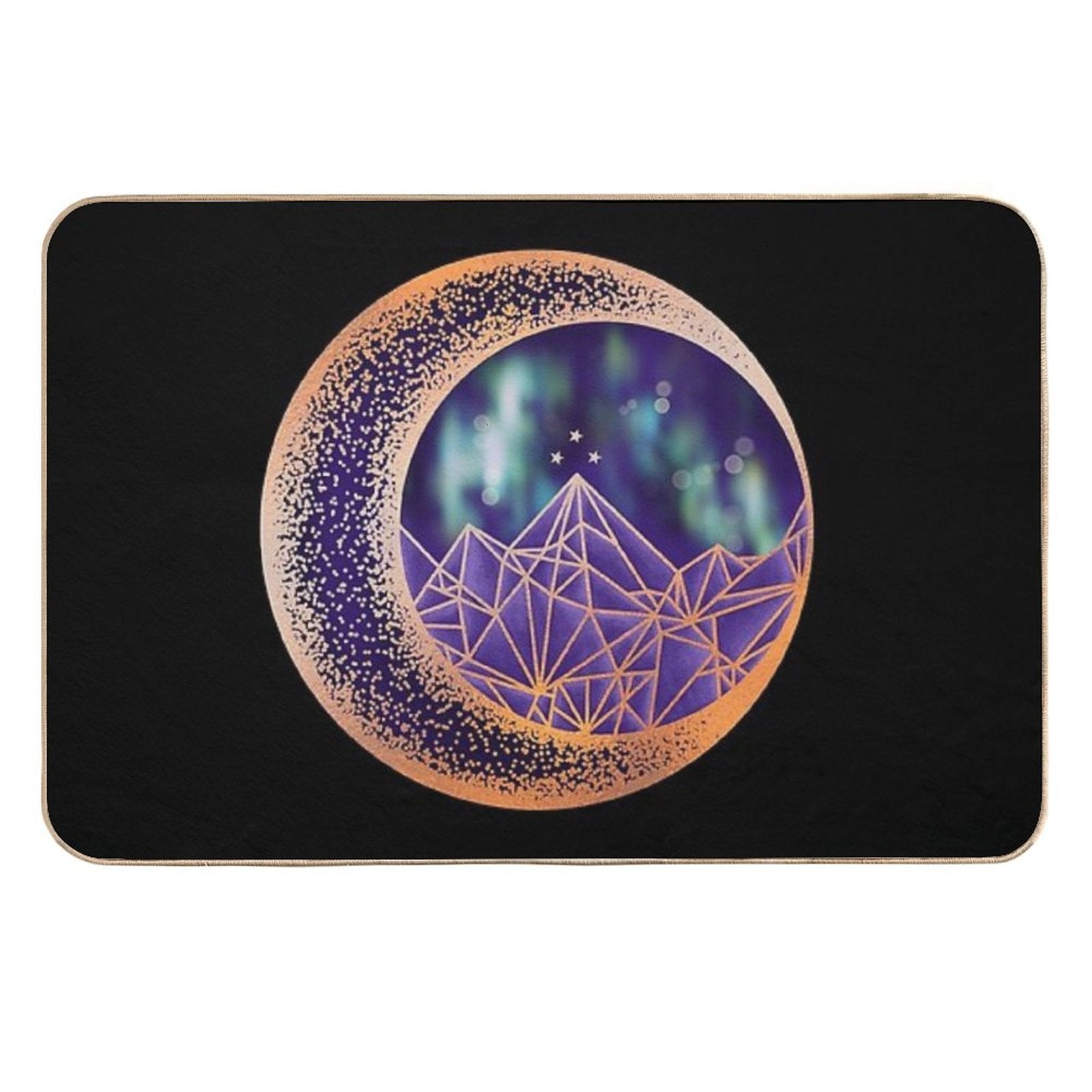 Gold Night Court Insignia  Non-Slip Bath Mat