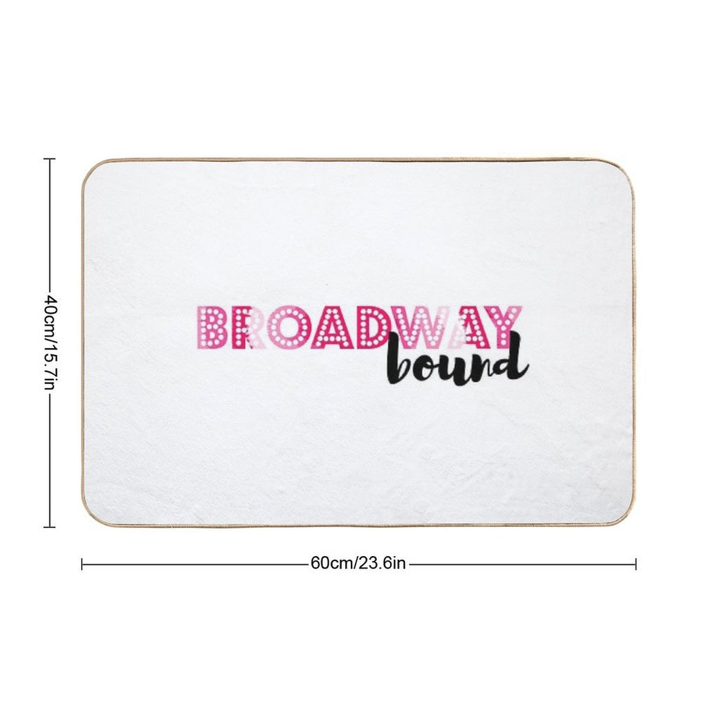 Broadway Bound Pink Tie Dye  Non-Slip Bath Mat