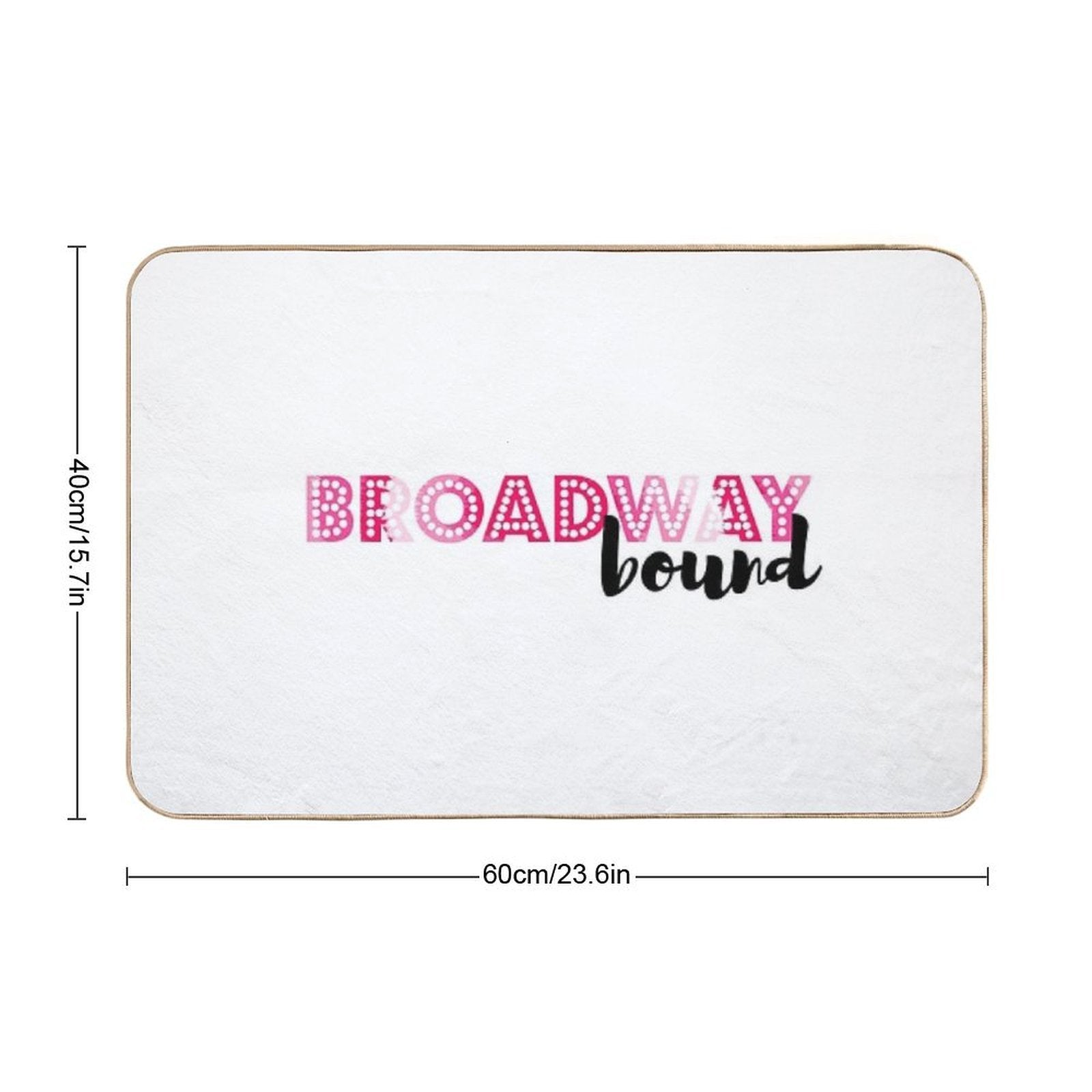 Broadway Bound Pink Tie Dye  Non-Slip Bath Mat