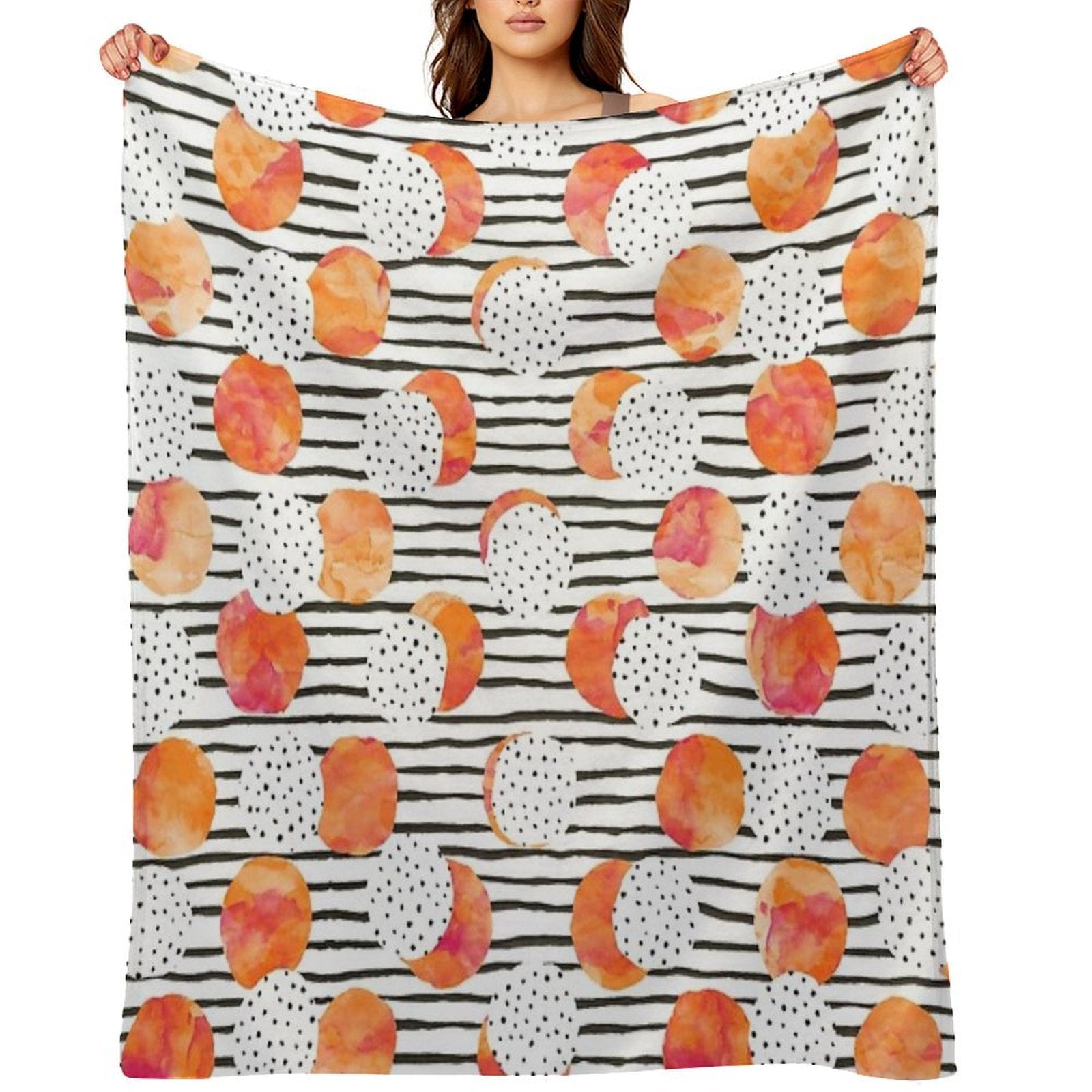 Fruity Orange Multi-functional Throw Blanket