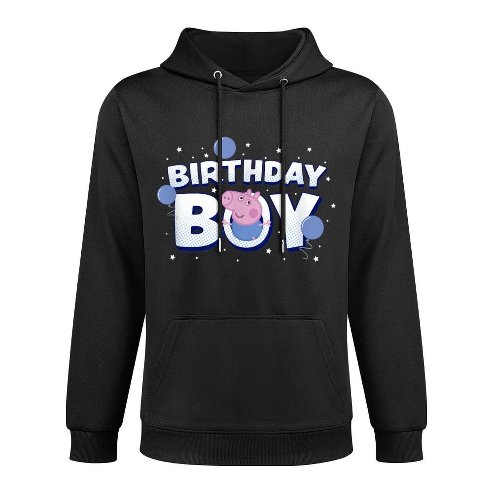 Peppa Pig George Birthday Boy Holiday Balloon Logo Layering Staple Hoodie