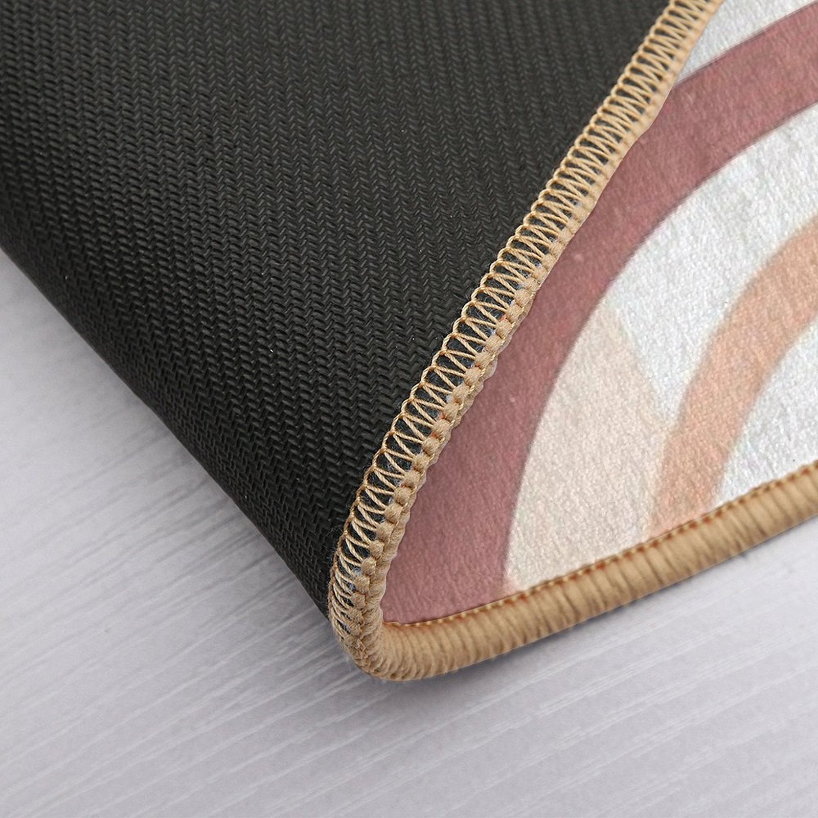Mountain Haze 2 - Landscape Line Art Abstract Simple Lines  Easy To Clean Bath Mat