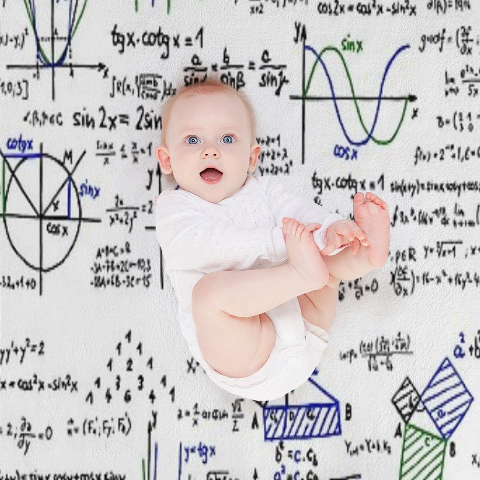 Mathematics Formulas And Numbers Durable Throw Blanket