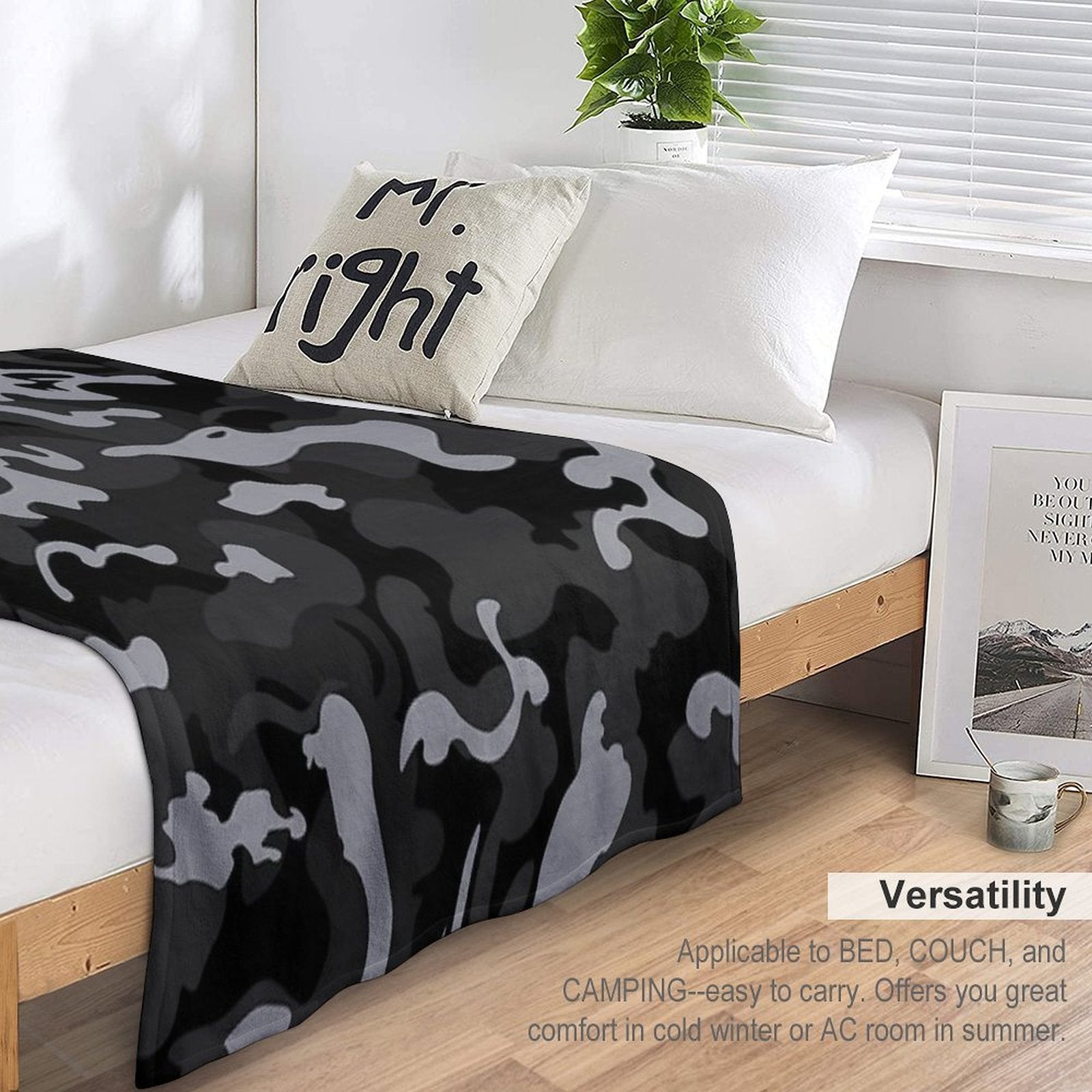 Camo Style - Urban Camouflage Easy Care Throw Blanket