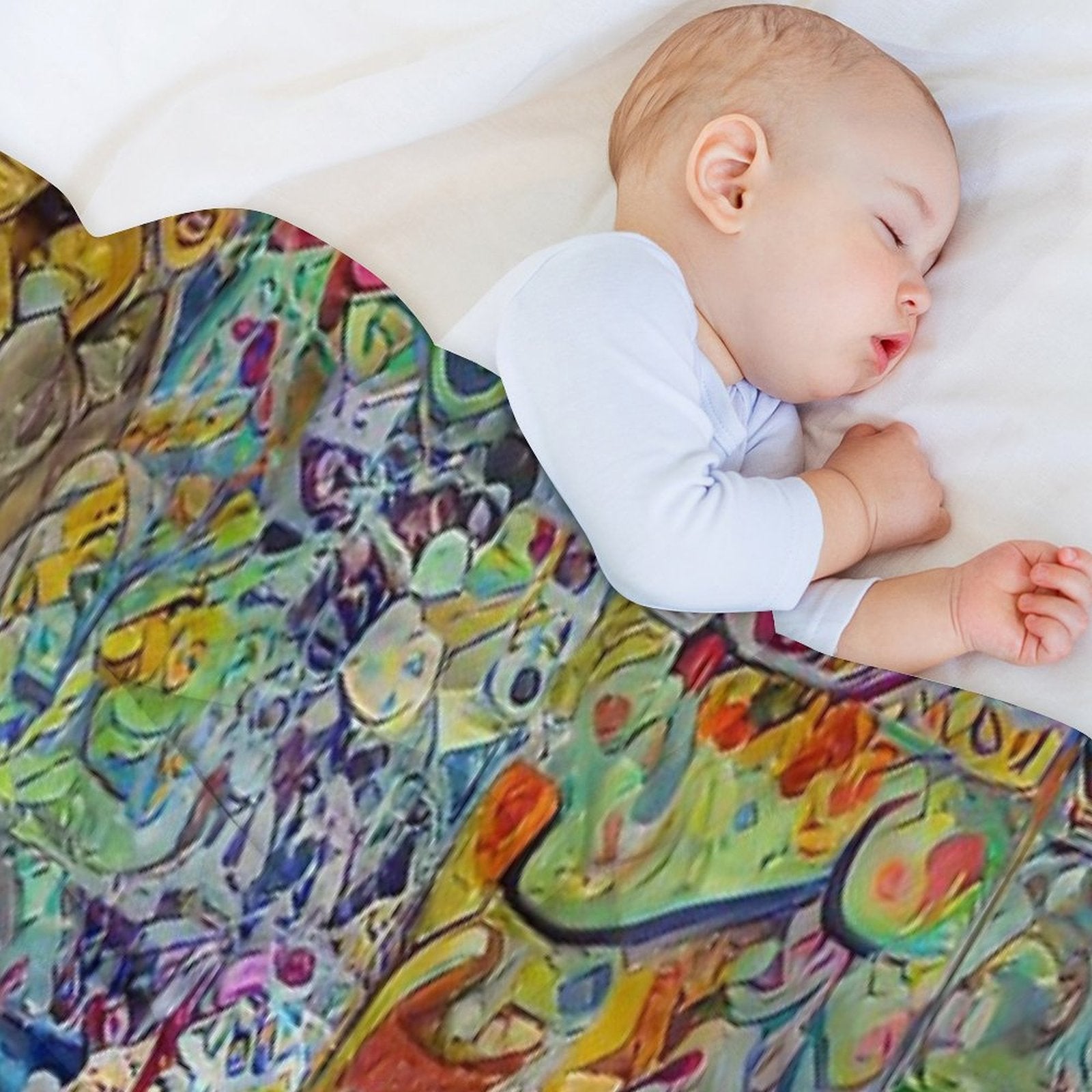 Abstract Quilt Decoupage Tile Pattern Gift-ready Throw Blanket