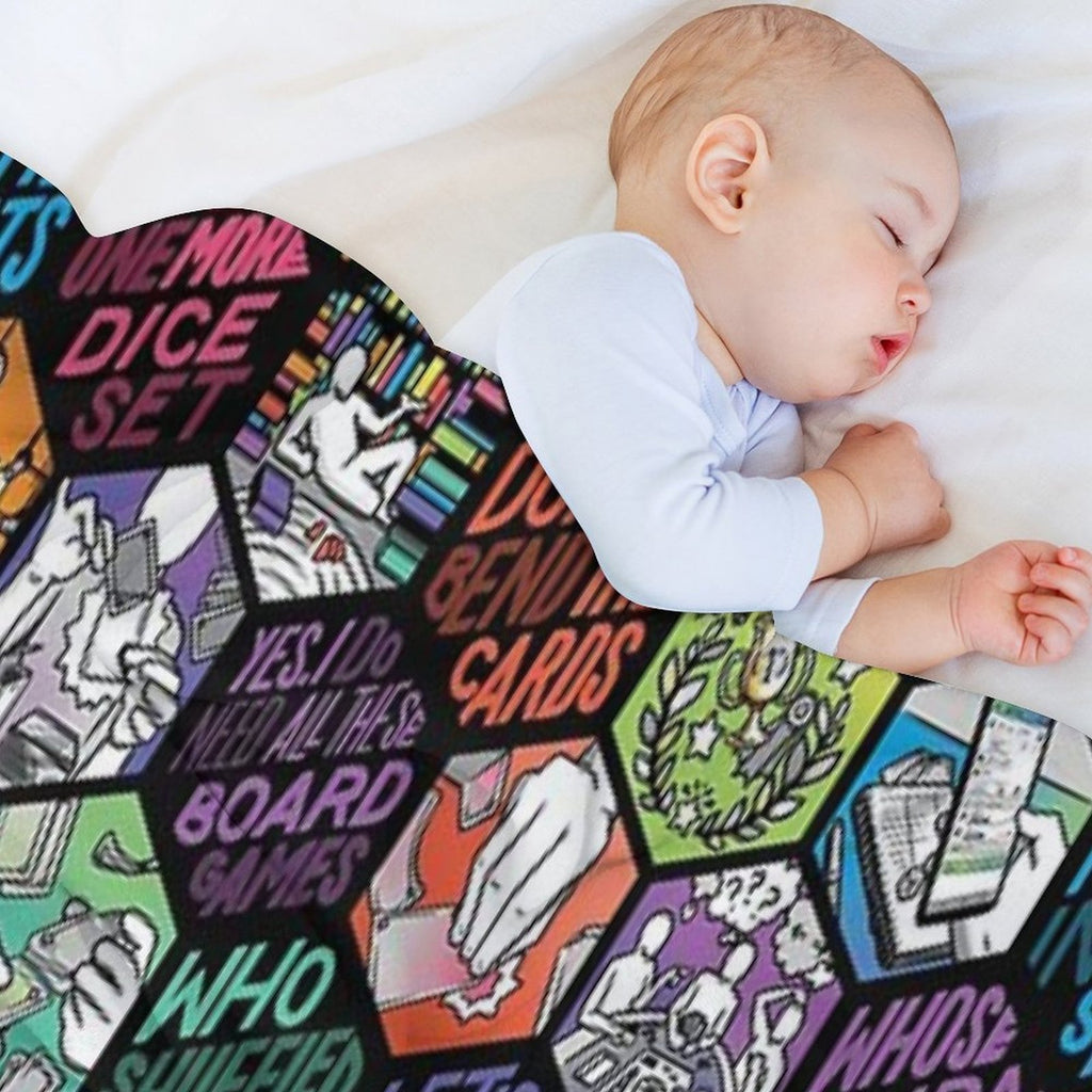 Board Gamer Isms Hex Wrinkle-free Throw Blanket