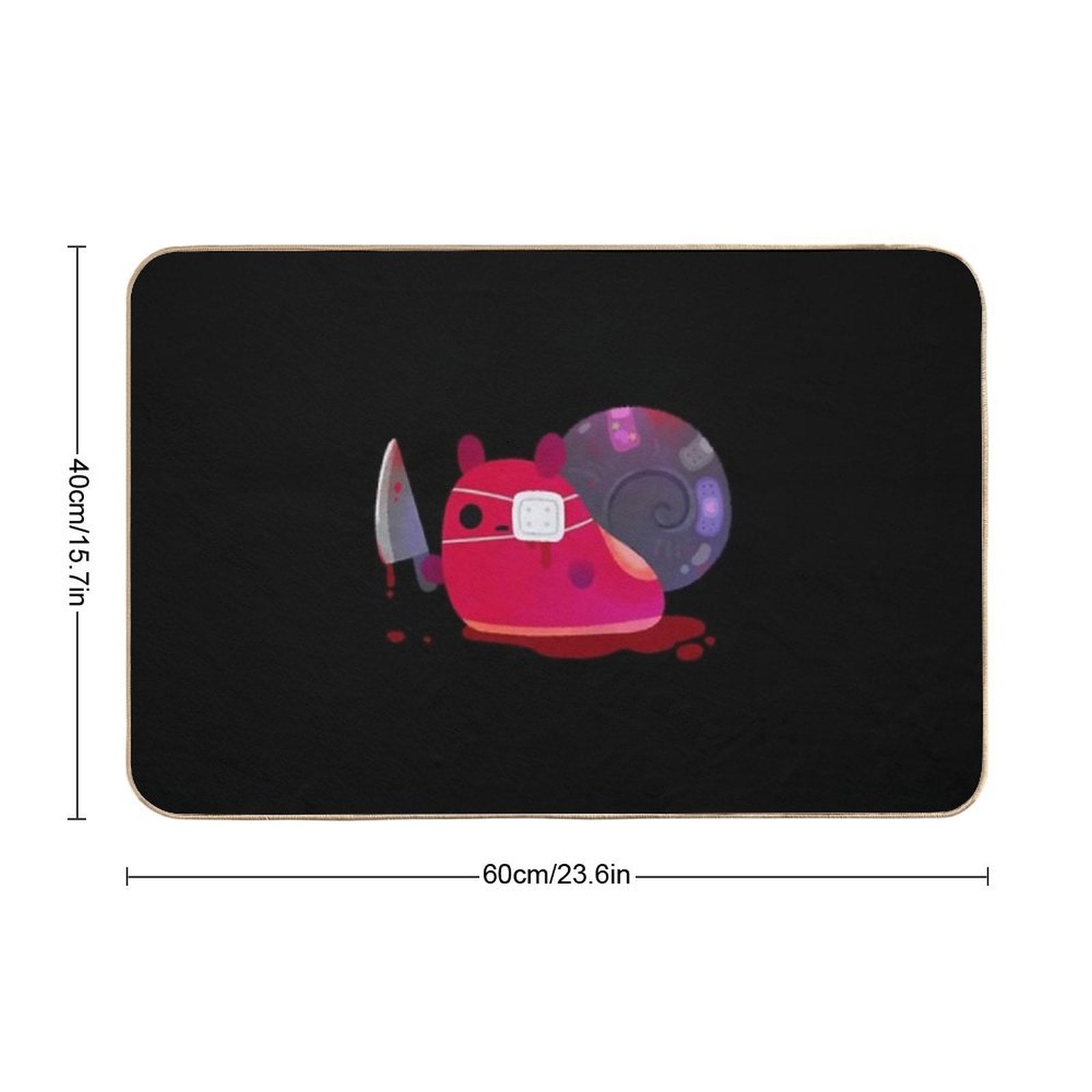 Super Cute Snail  Pet-Safe Bath Mat