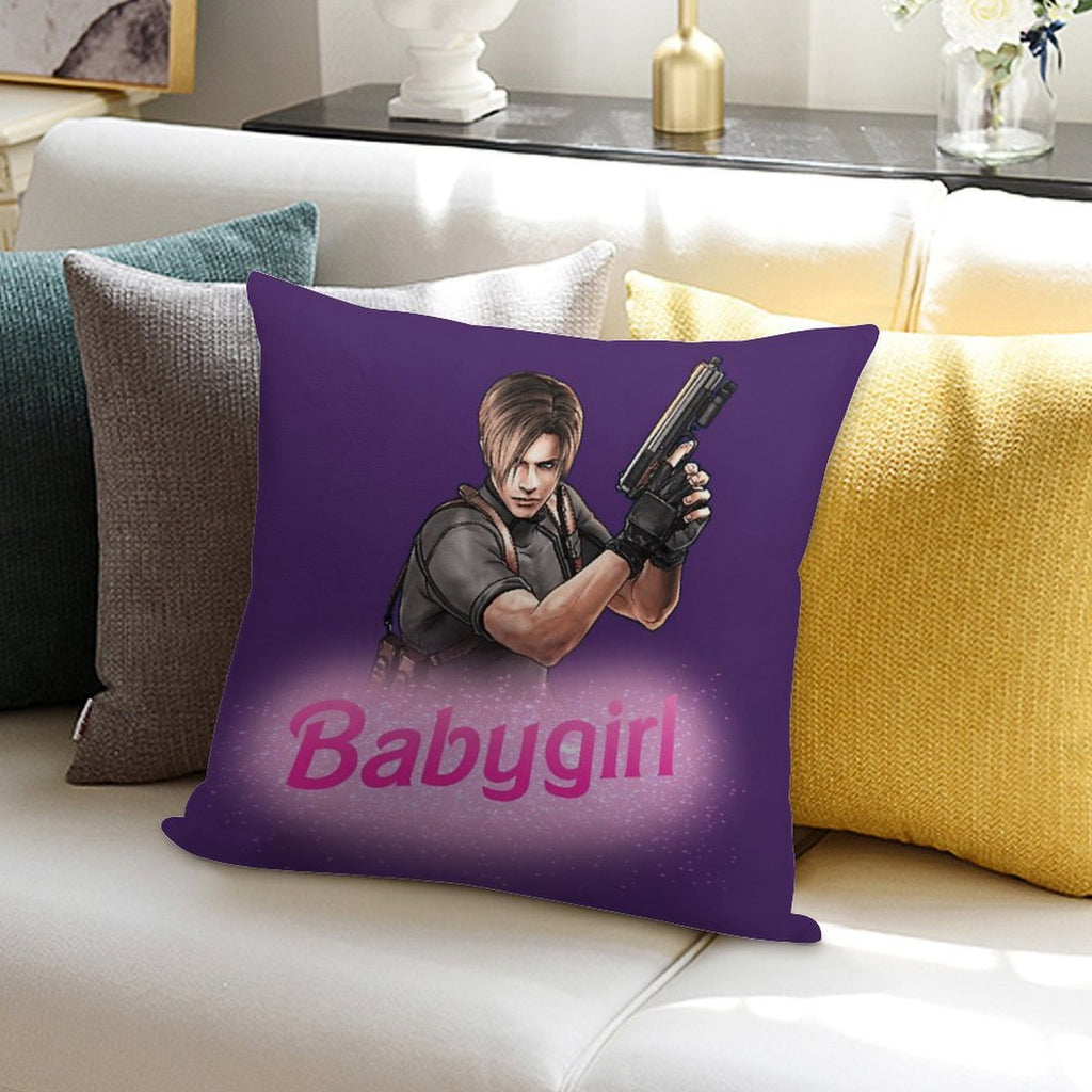 Leon Kennedy Babygirl Soft Anti-Pilling Throw Pillow