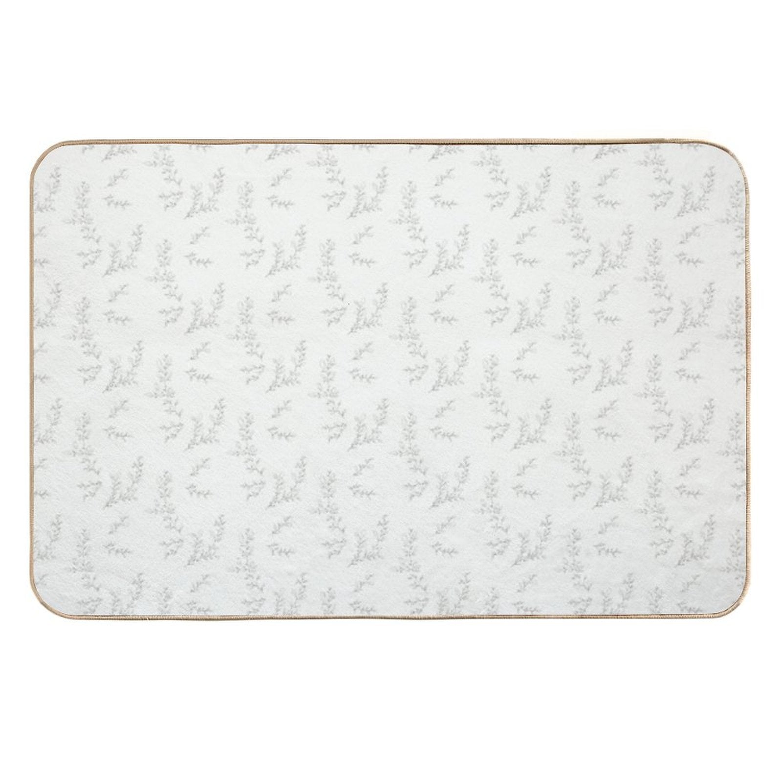Minimalist Leaves Art  Rapid-Drying Bath Mat