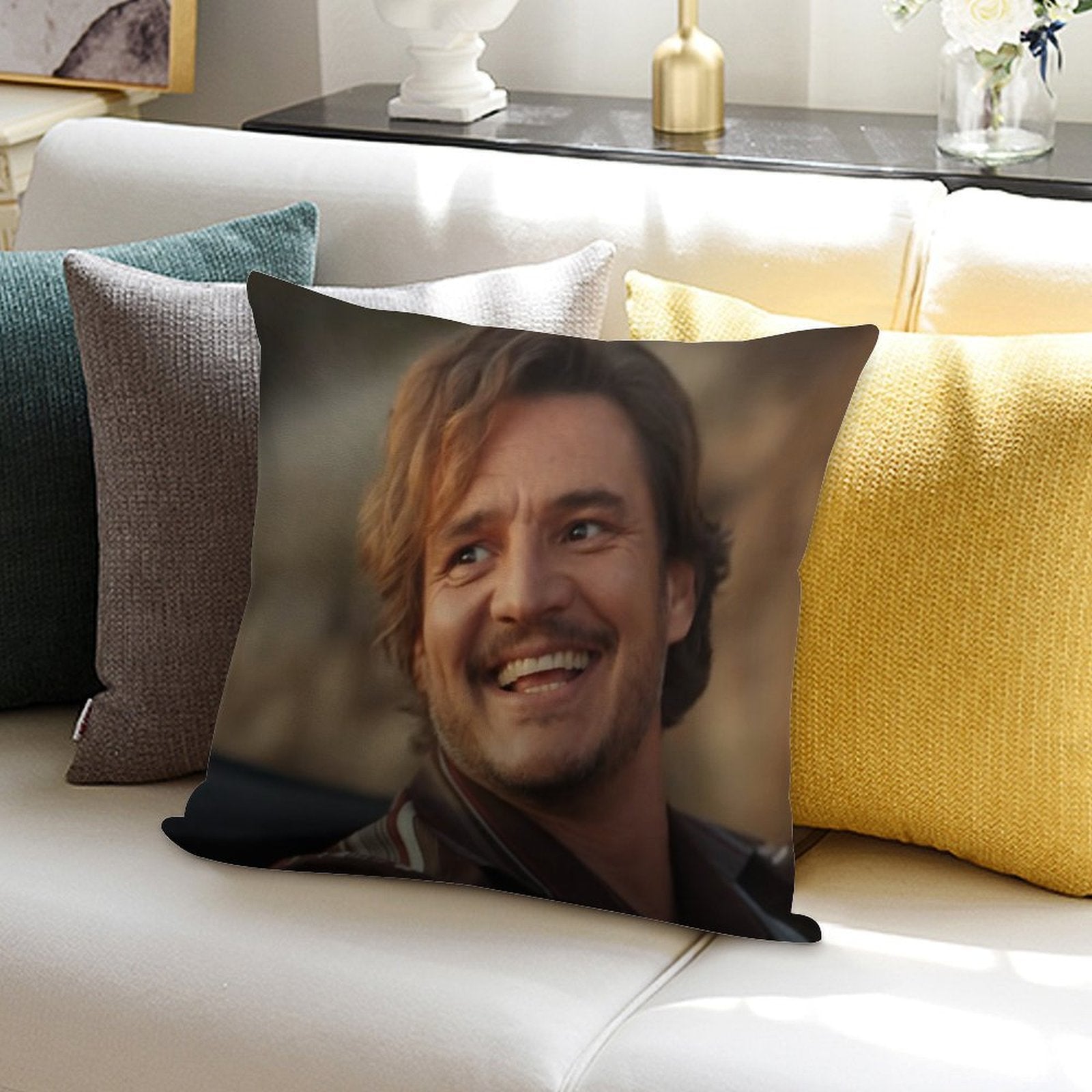 Unhinged Pedro Pascal Soft Multiple Sizes Throw Pillow