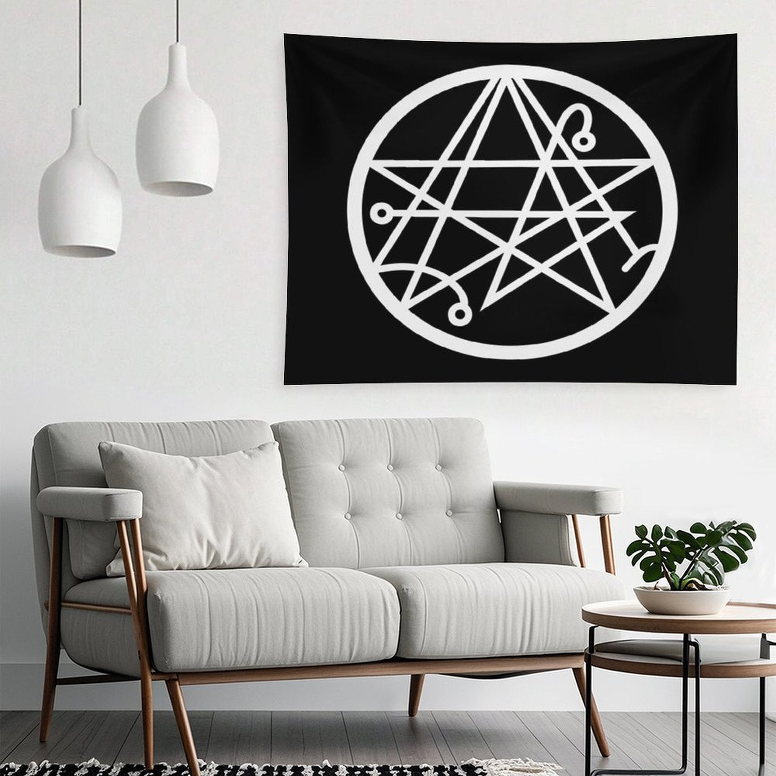 The Necronomicon Gate Symbol Tapestry