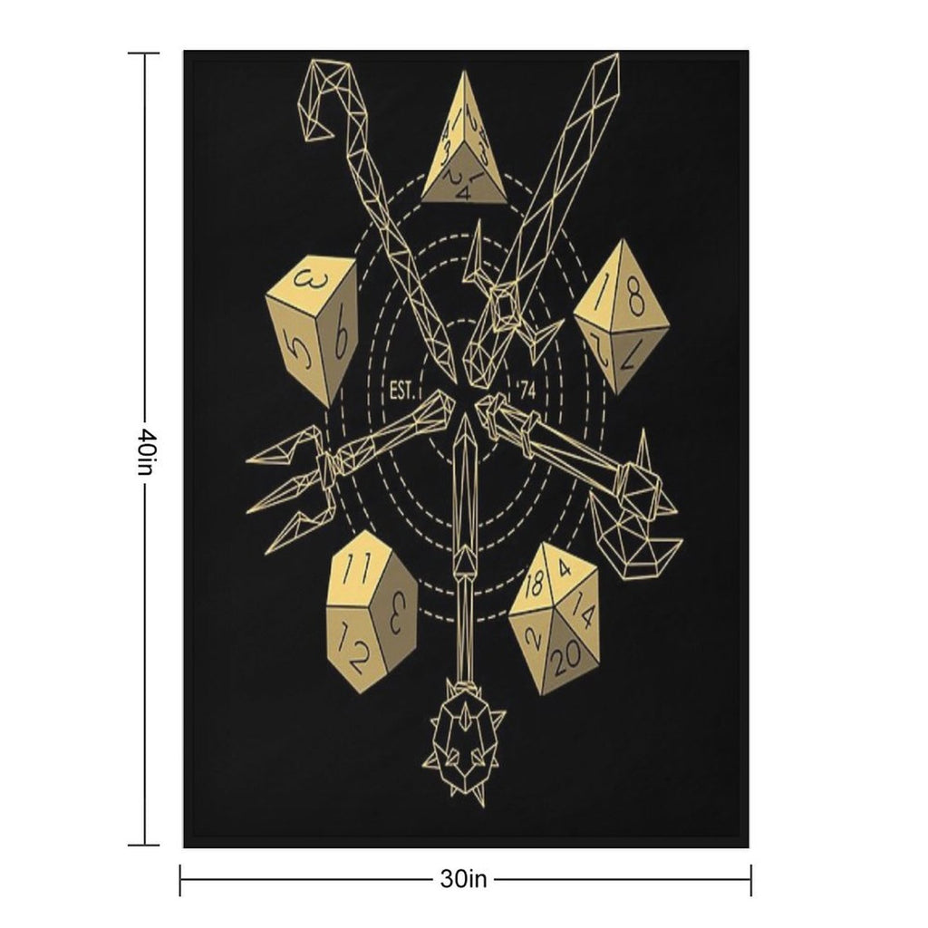 Dungeons & Dragons - Choose Your Weapon Multi-functional Throw Blanket