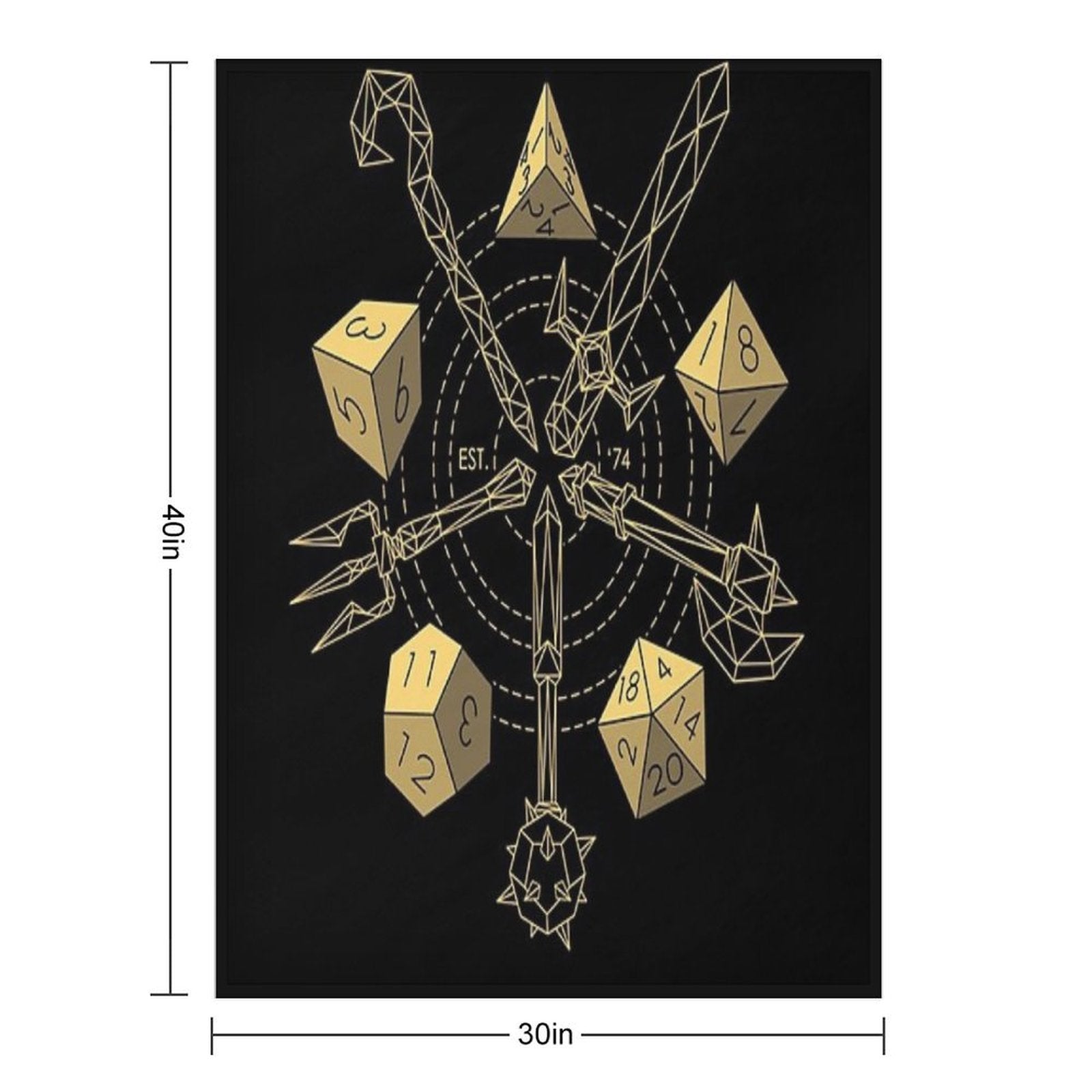 Dungeons & Dragons - Choose Your Weapon Multi-functional Throw Blanket