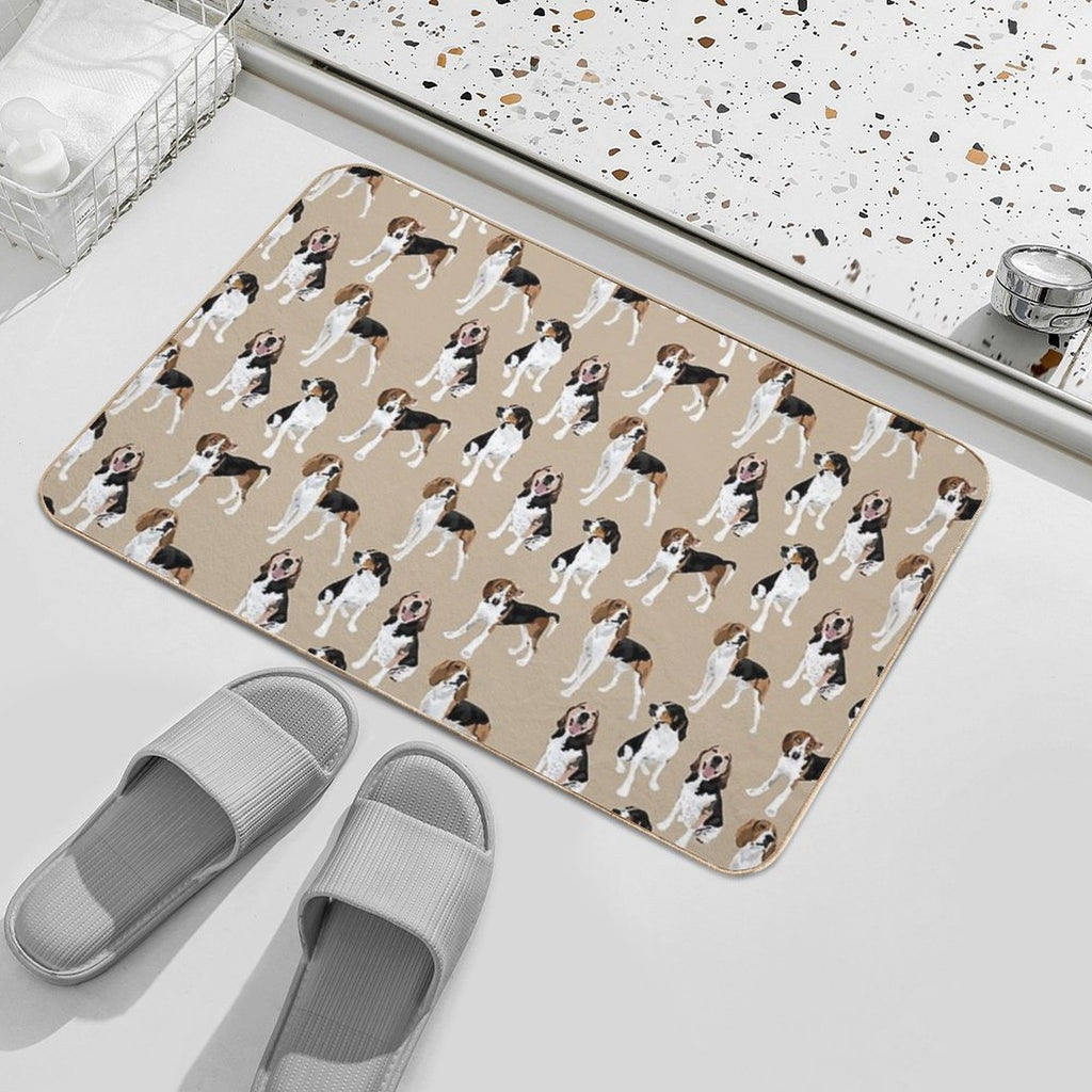 Treeing Walker Coonhound on Tan  Pet-Safe Bath Mat