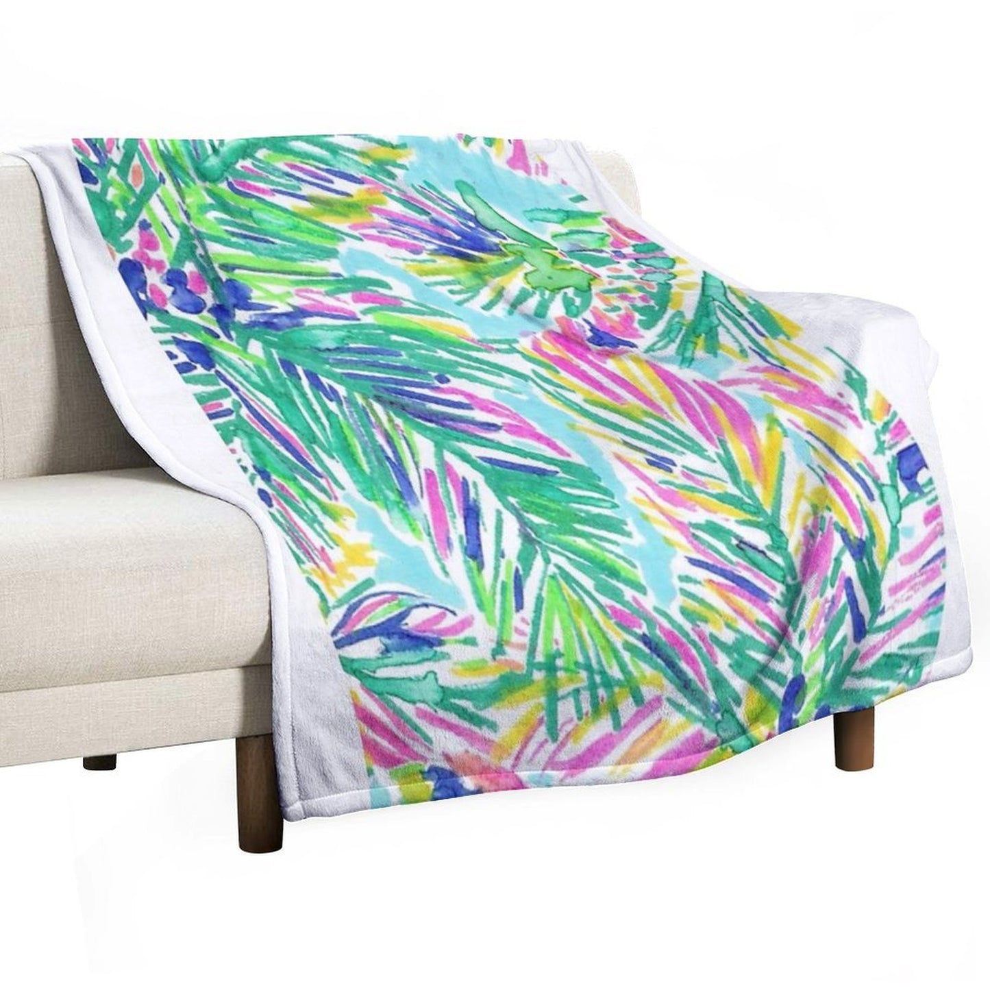 Coconut Lilly Tree Travel-friendly Throw Blanket