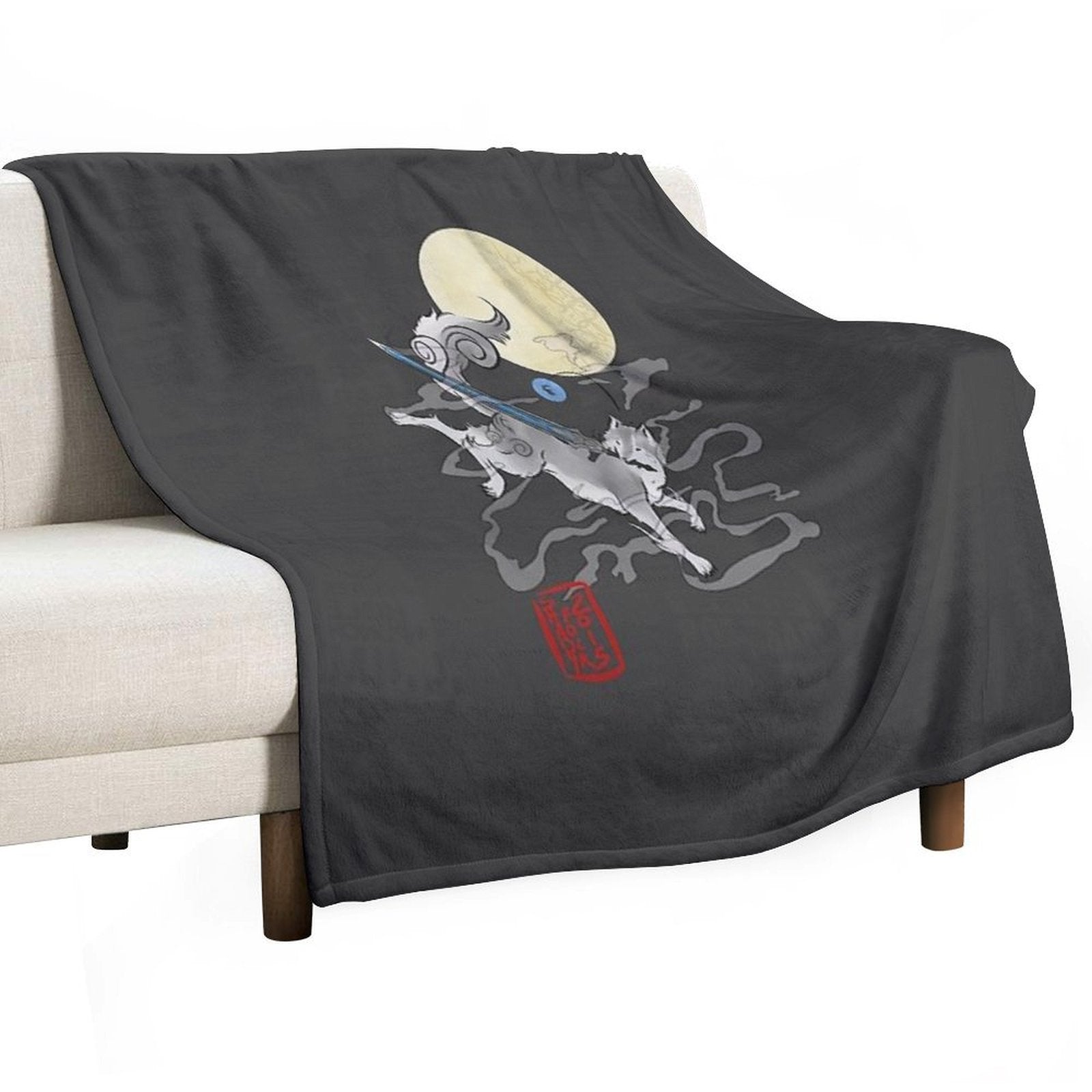 The Great Grey Wolf - Sifkami Velvety-soft Throw Blanket