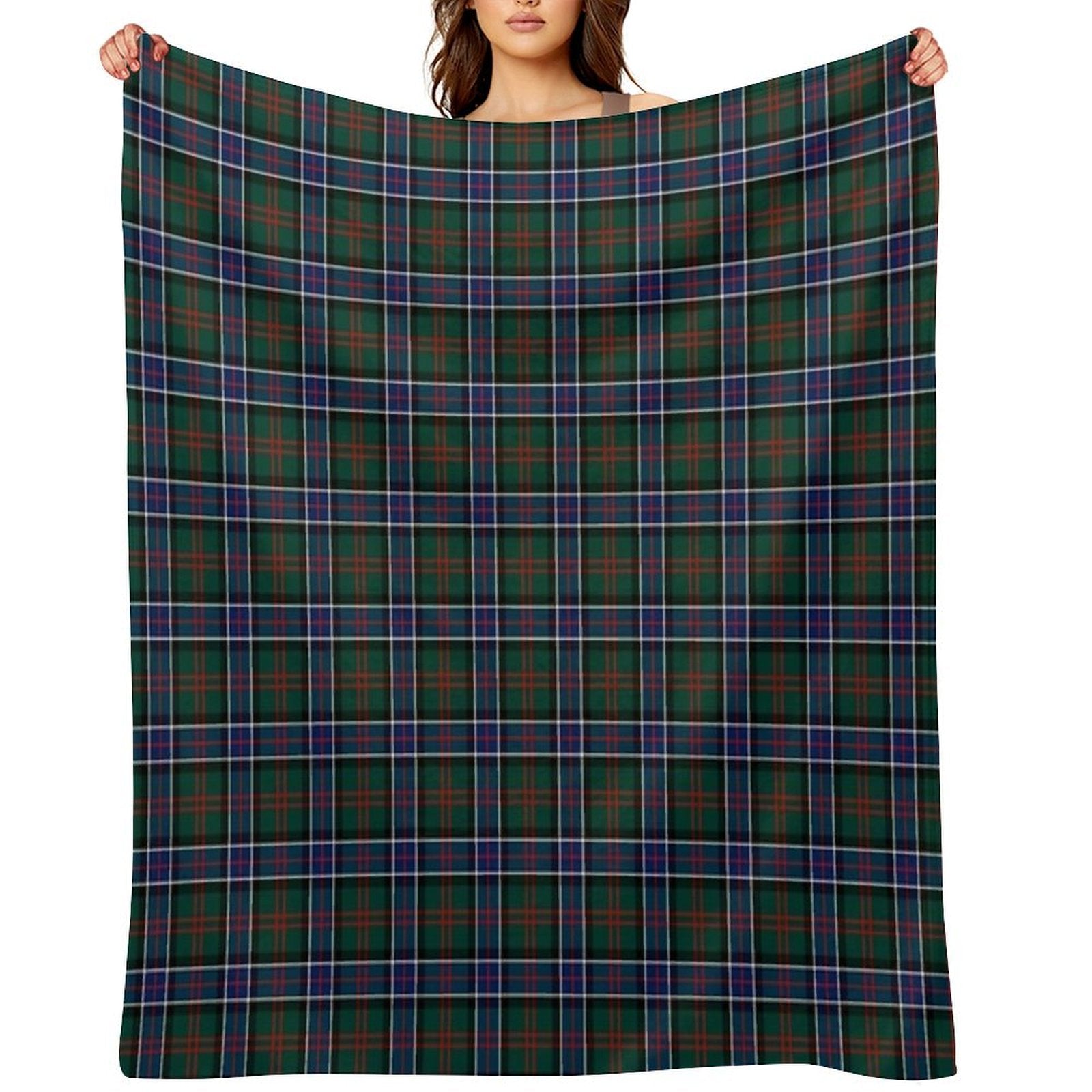Clan Sinclair Hunting Tartan Travel-friendly Throw Blanket