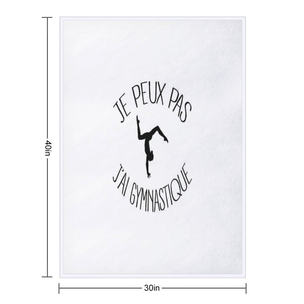 I Can Not I Have Gymnastics Multi-functional Throw Blanket