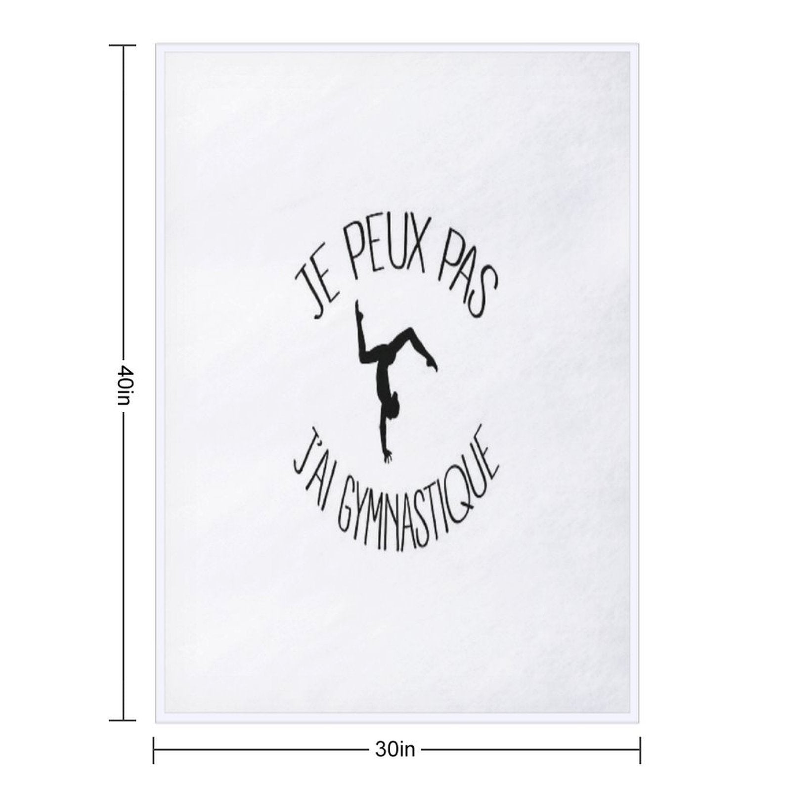 I Can Not I Have Gymnastics Multi-functional Throw Blanket