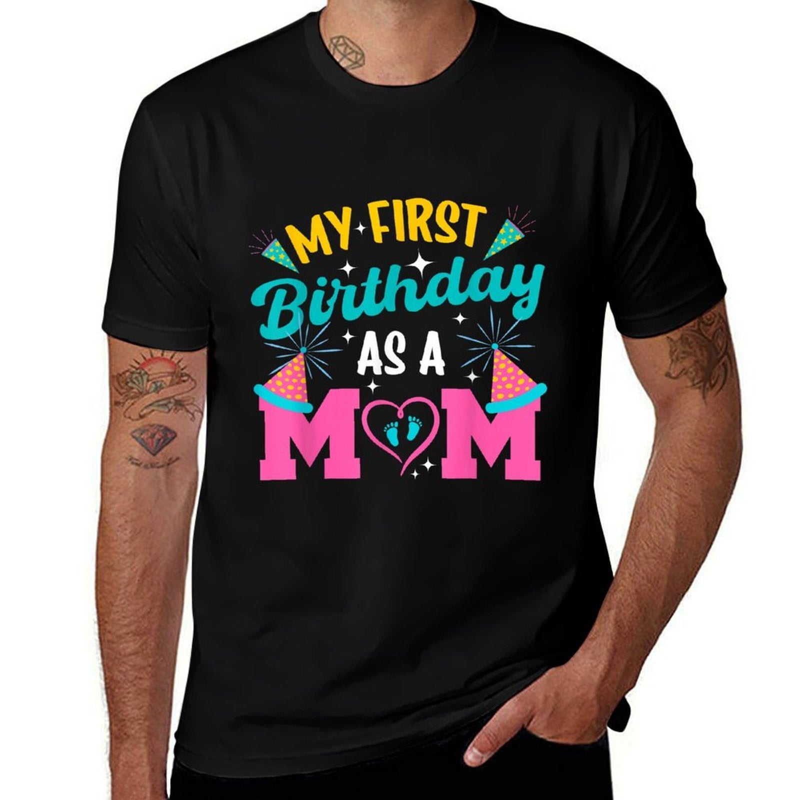 My First Birthday As A Mom Happy Mothers Day Mommy Mama Wife  Durable T-Shirt