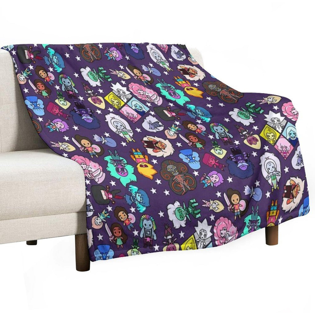 Crystal Gems Lightweight Throw Blanket