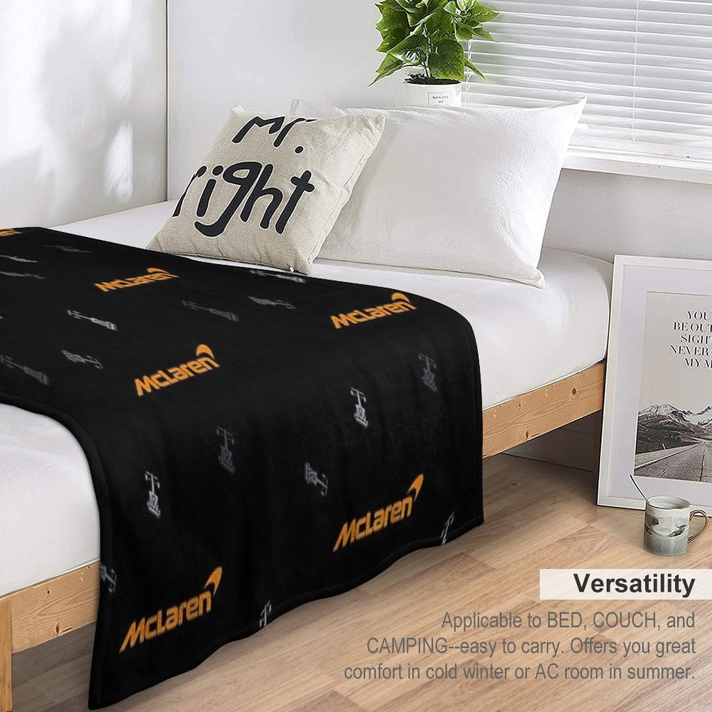 McLaren F1 Team - Speed Beyond Limits! Shrink-resistant Throw Blanket