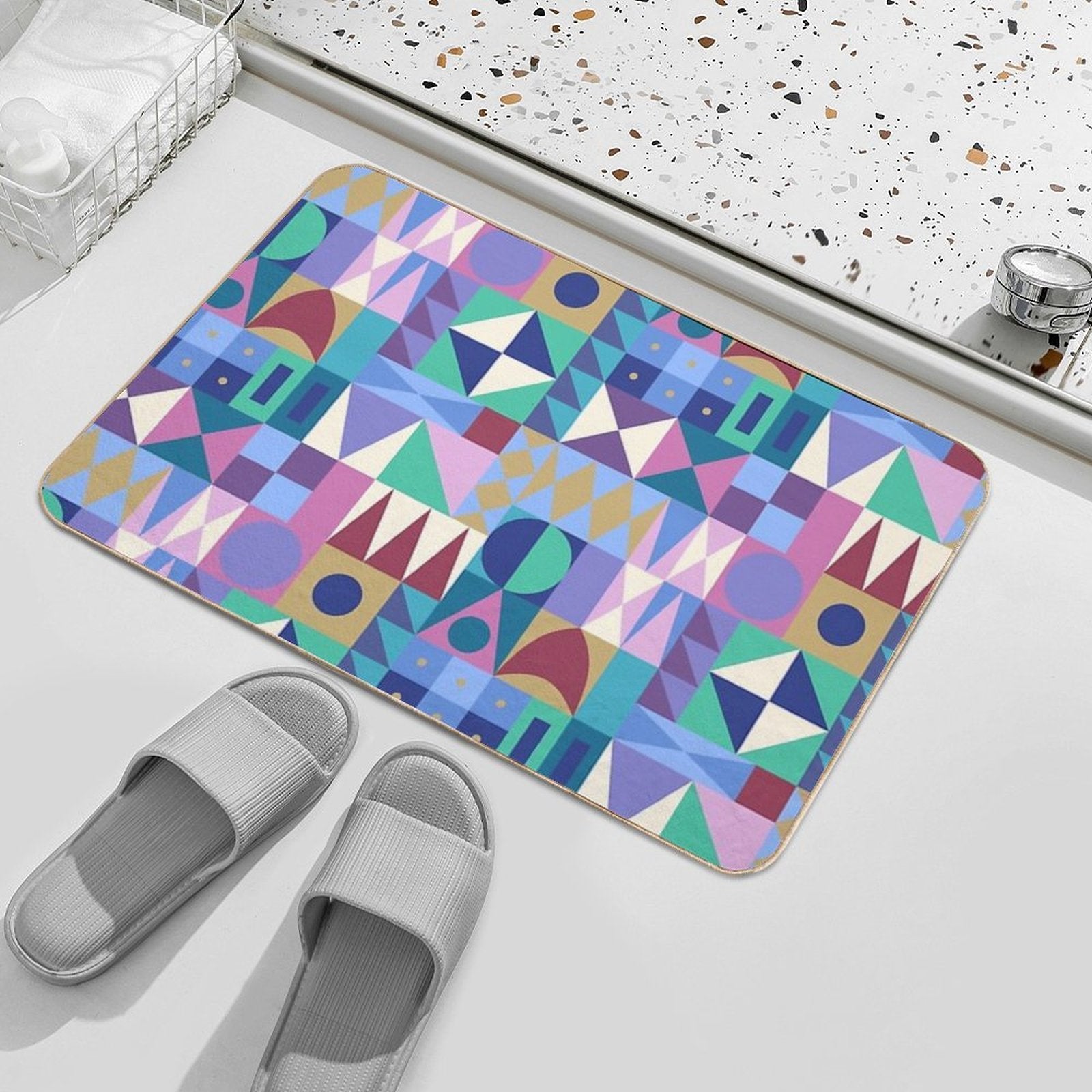 Small World Florida  Stain-Proof Bath Mat