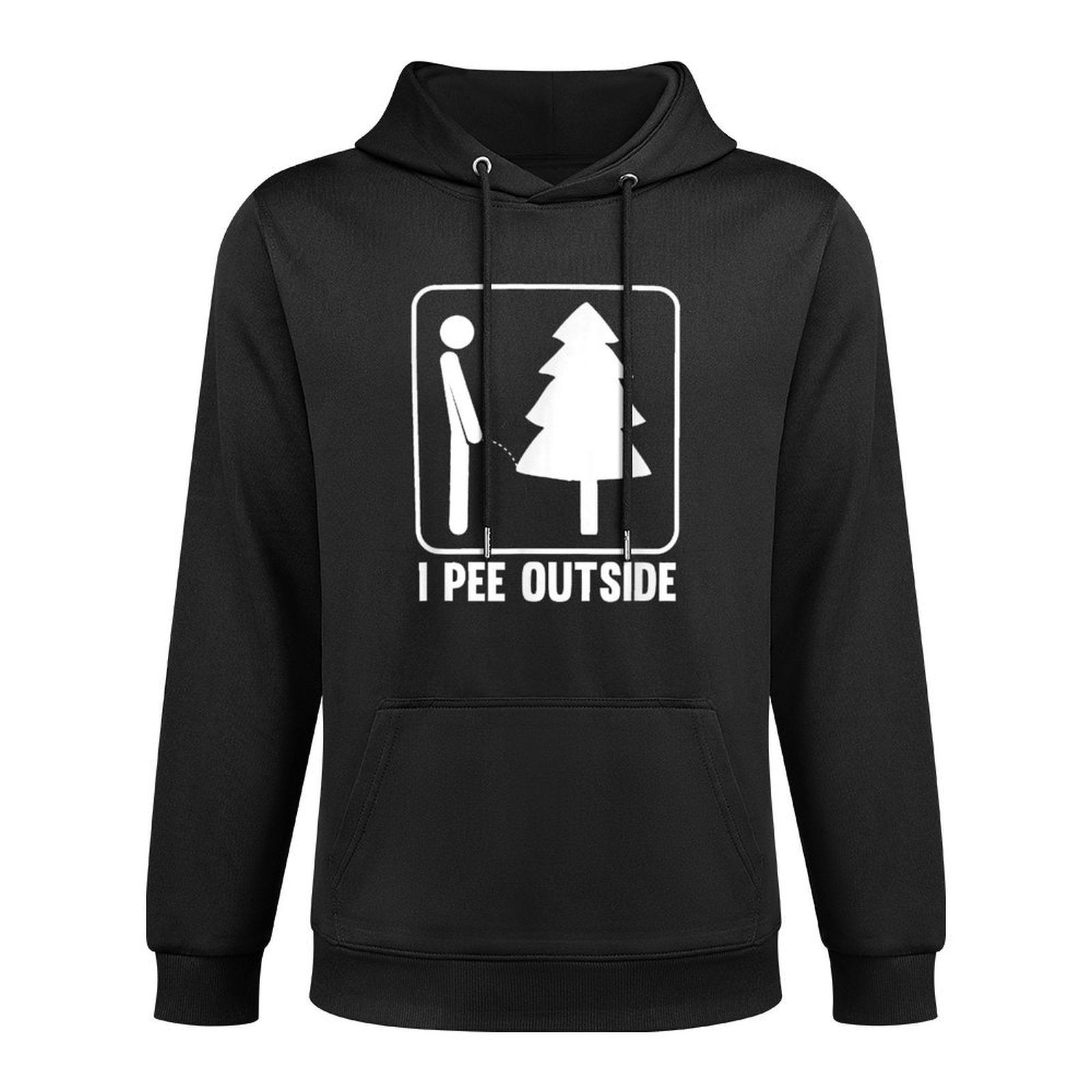 I Pee Outside Funny Camping Breathable Fabric Hoodie