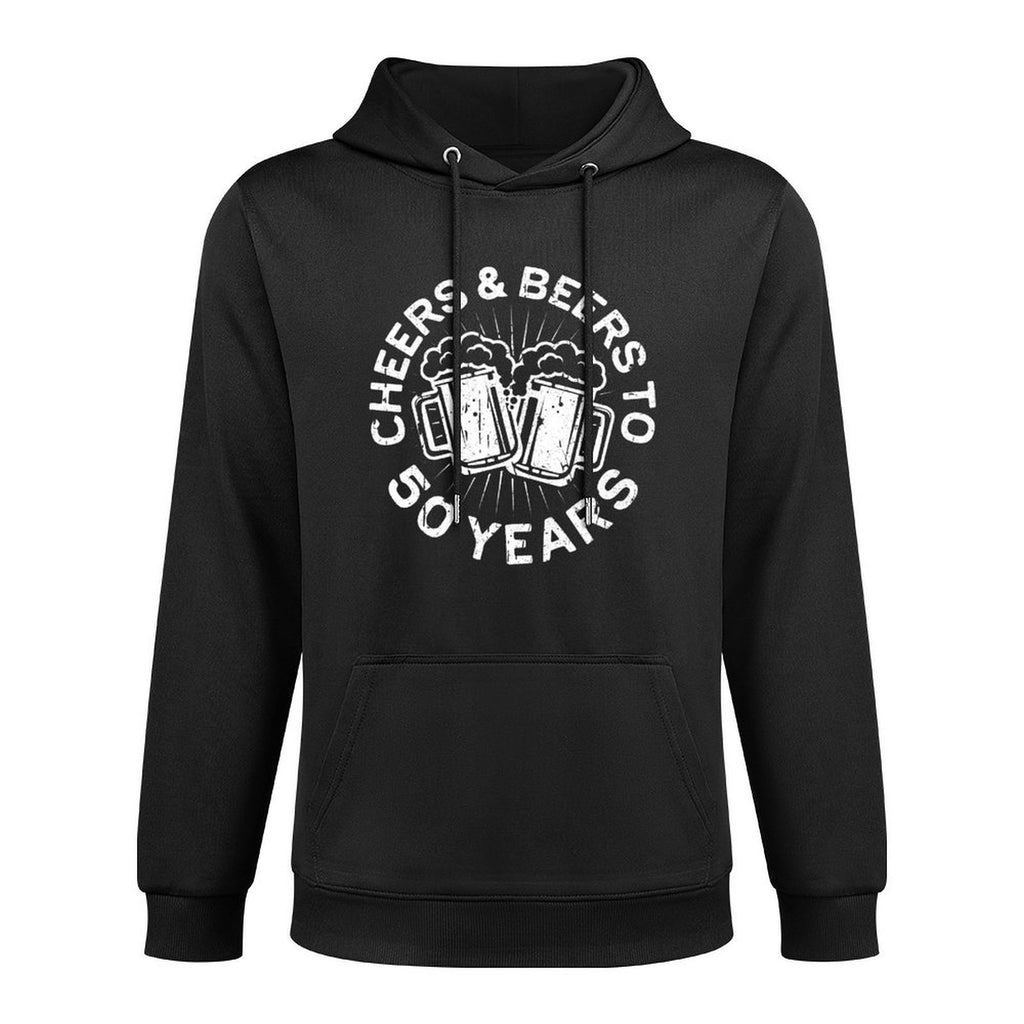 Cheers And Beers To 50 Years 50th Birthday Pilling-Resistant Hoodie