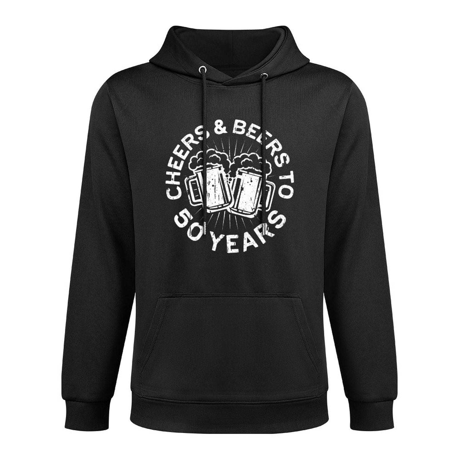 Cheers And Beers To 50 Years 50th Birthday Pilling-Resistant Hoodie