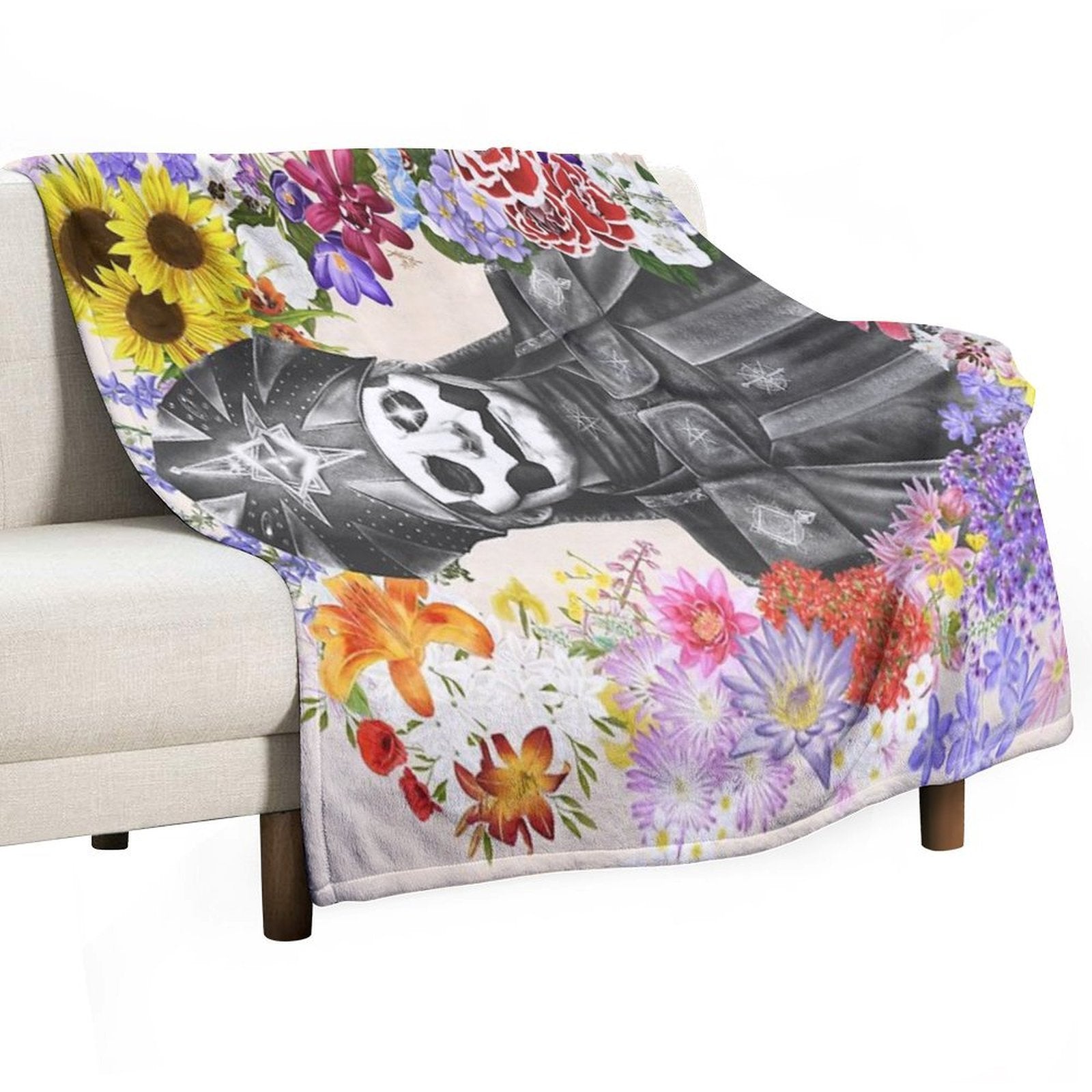 Papa - Language of Flowers Versatility Throw Blanket