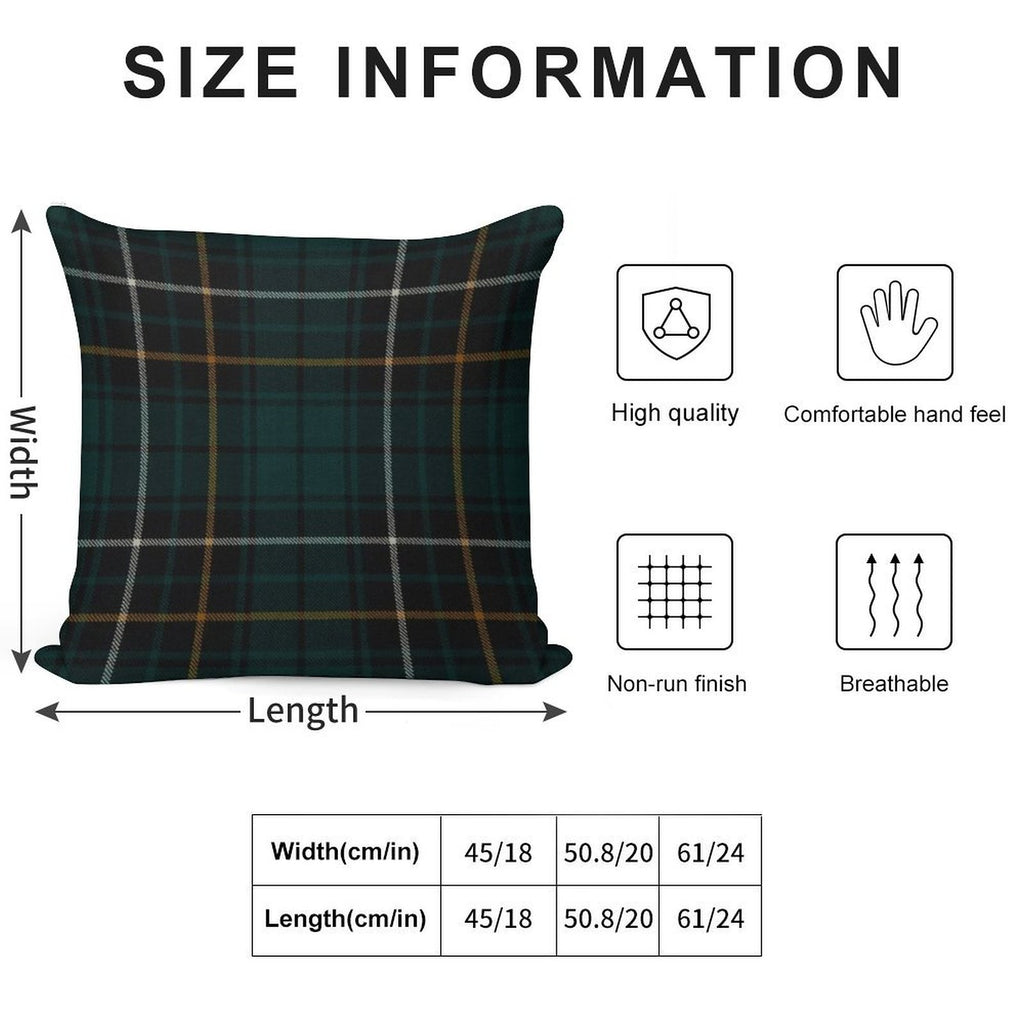 MacAlpine Scottish Tartan Soft Warmth Comfort Throw Pillow