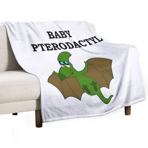 Baby Pterodactyl Wrinkle-free Throw Blanket