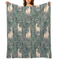 The Last Unicorn Ethereal Forest Print Comfort Throw Blanket