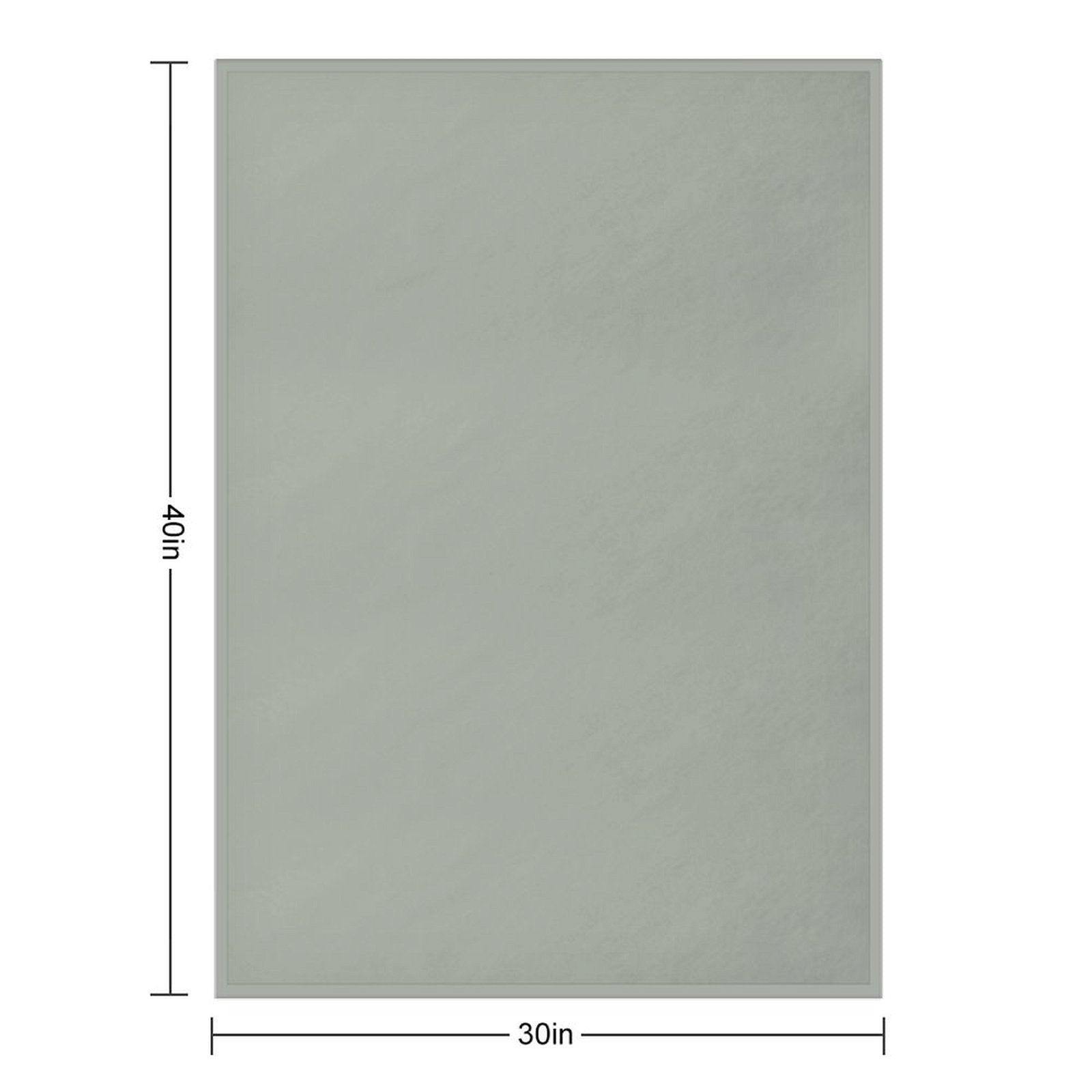 Desert Sage Grey Green Solid Color Shrink-resistant Throw Blanket