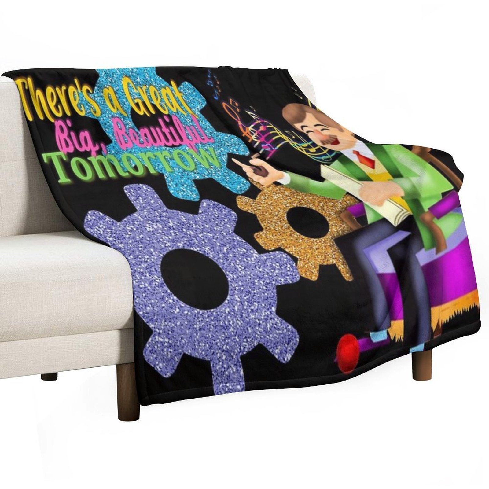 Carousel of Progress Durable Throw Blanket