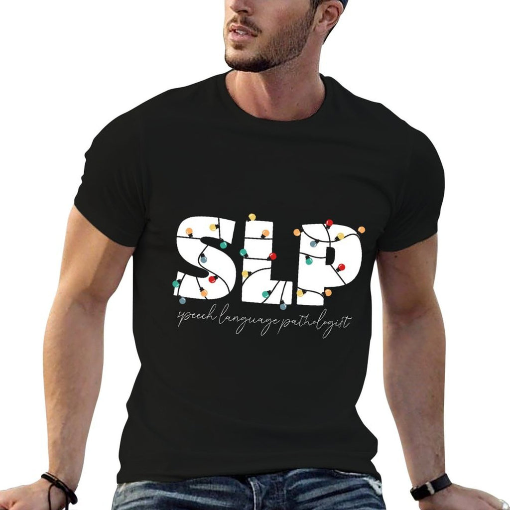 Christmas Lights Holiday SLP Speech Language Sweatshirt  Affordable Price T-Shirt