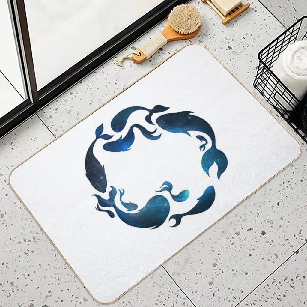 Aquatic Galaxy  Dirt-Trapping Bath Mat