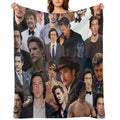 Pedro Pascal And Adam Driver Photo Collage Velvety-soft Throw Blanket