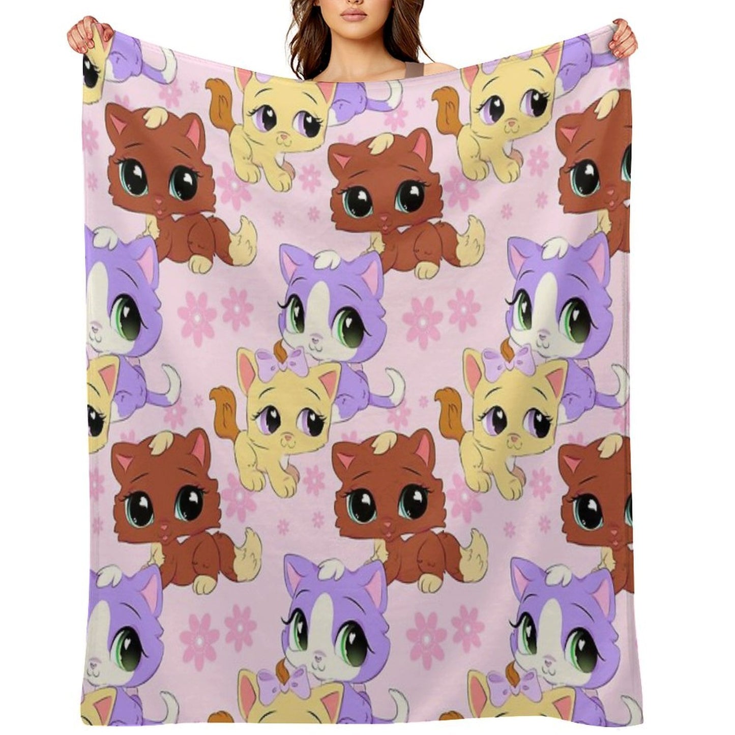 Lps Kittens Anti-pilling Throw Blanket