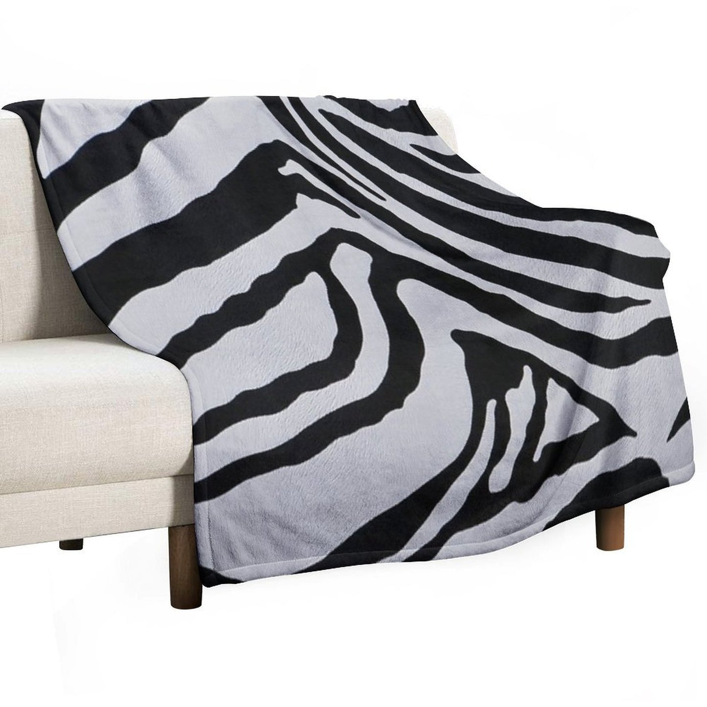 Zebra Pattern Easy Care Throw Blanket