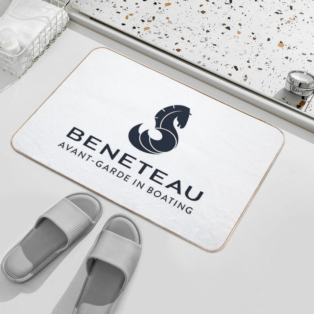 Beneteau Yachts Logo Fishing Boats  Repositionable Bath Mat