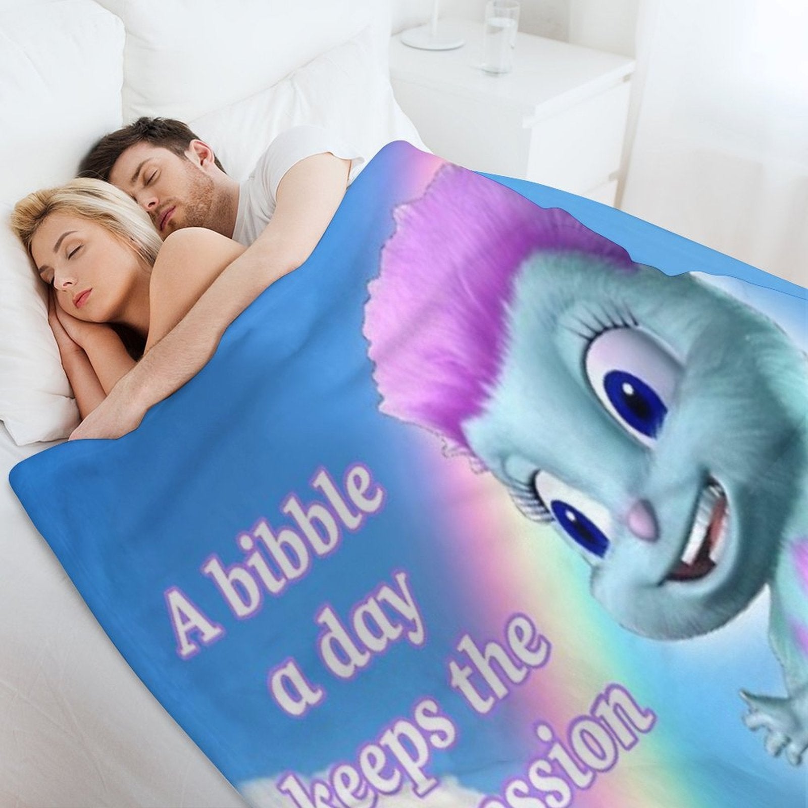 Bibble Motto Durable Throw Blanket