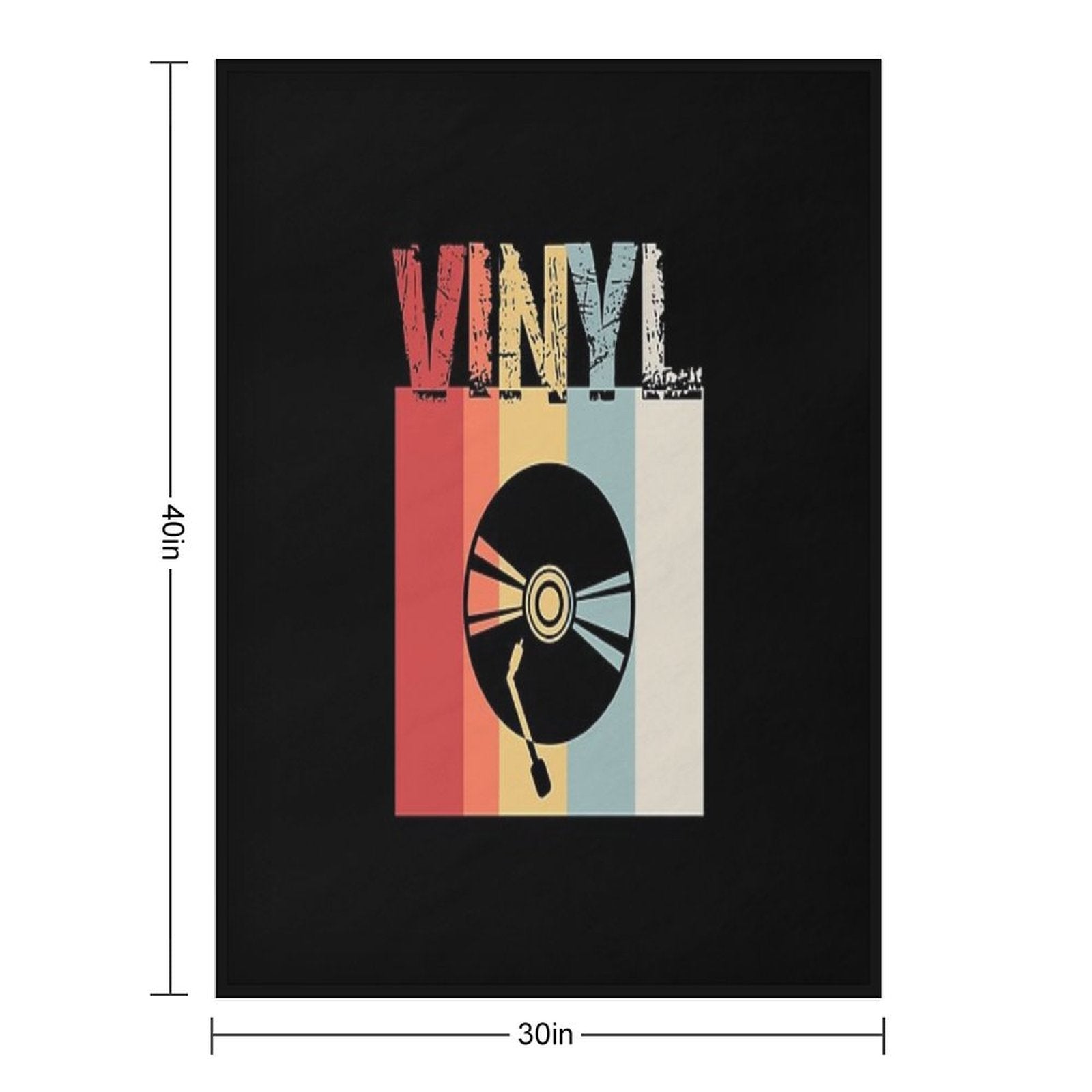 Vinyl Shirt, Vinyl Record Shirt, Vintage Record Shirt, DJ Shirt, Record Collect T Shirt Versatility Throw Blanket