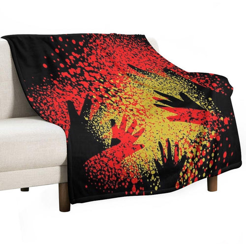 Awesome Aboriginal Art Shrink-resistant Throw Blanket