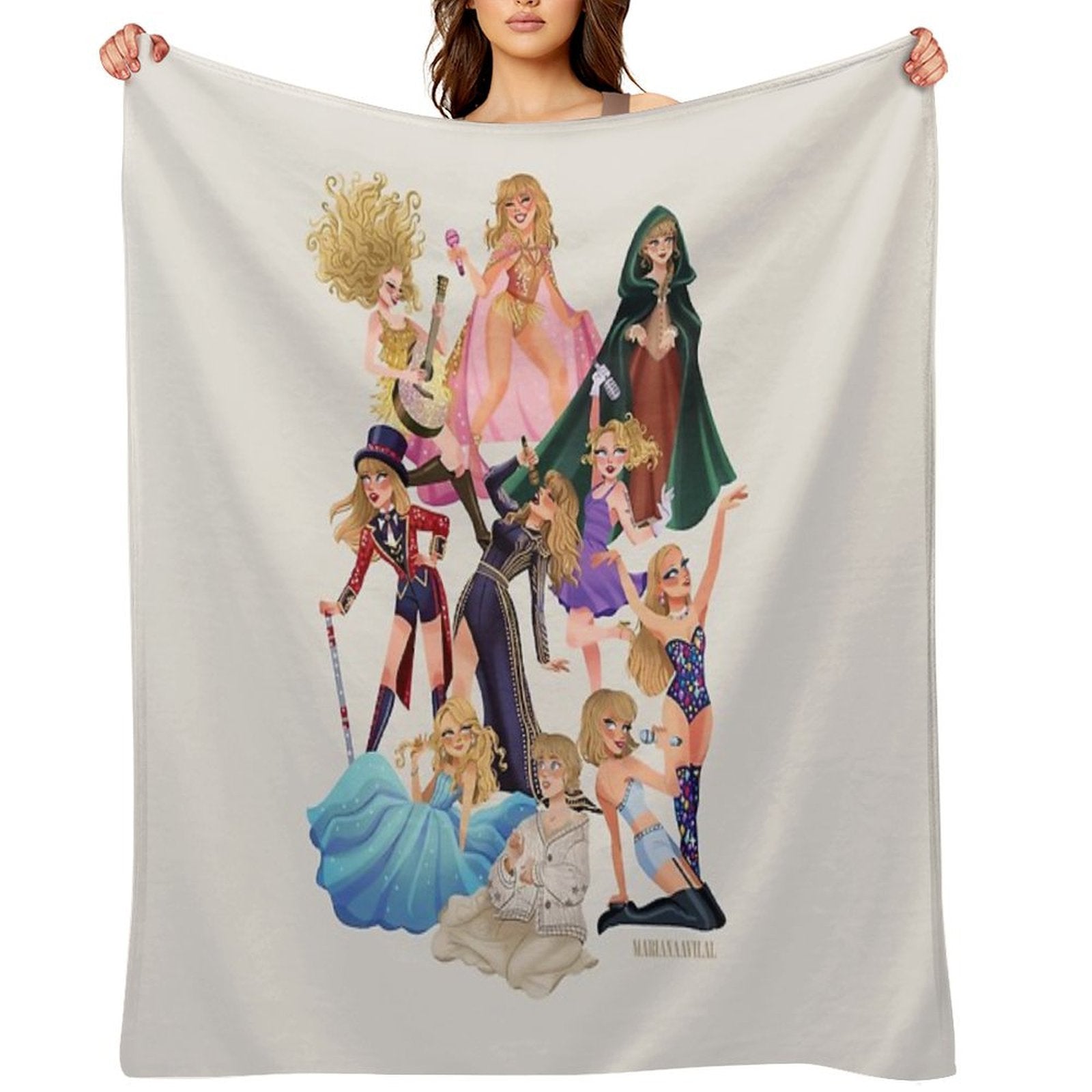 ALL ERAS Wrinkle-free Throw Blanket
