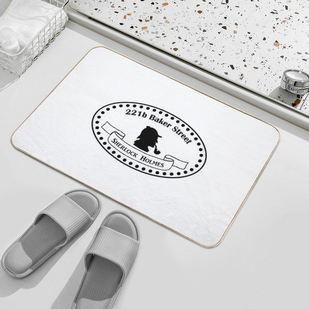 221b Baker Street Sherlock Holmes. BBC TV Show. Sherlock Design  Slip-Resistant Bath Mat