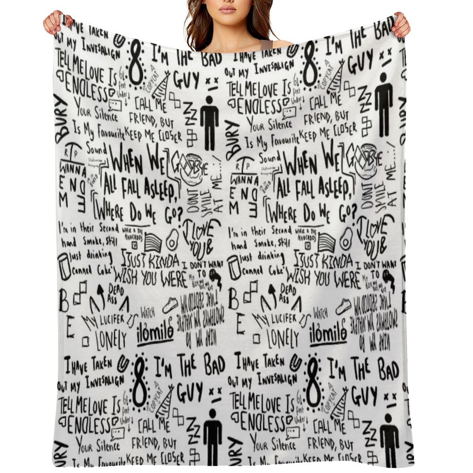 Billie Eilish Gift-ready Throw Blanket